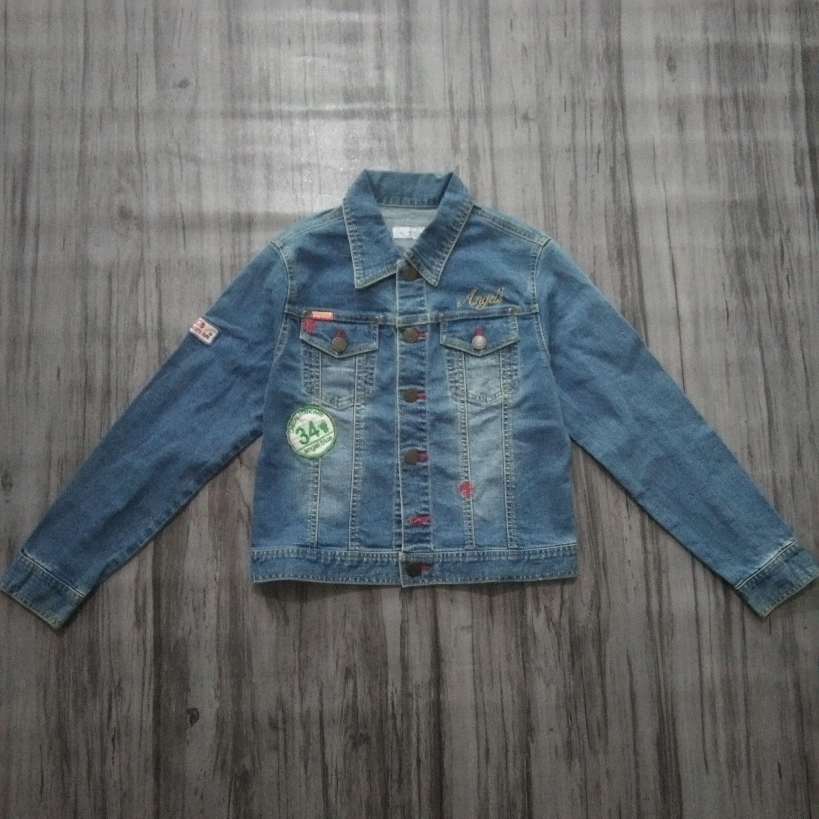 Angel Blue Patch Denim Jacket