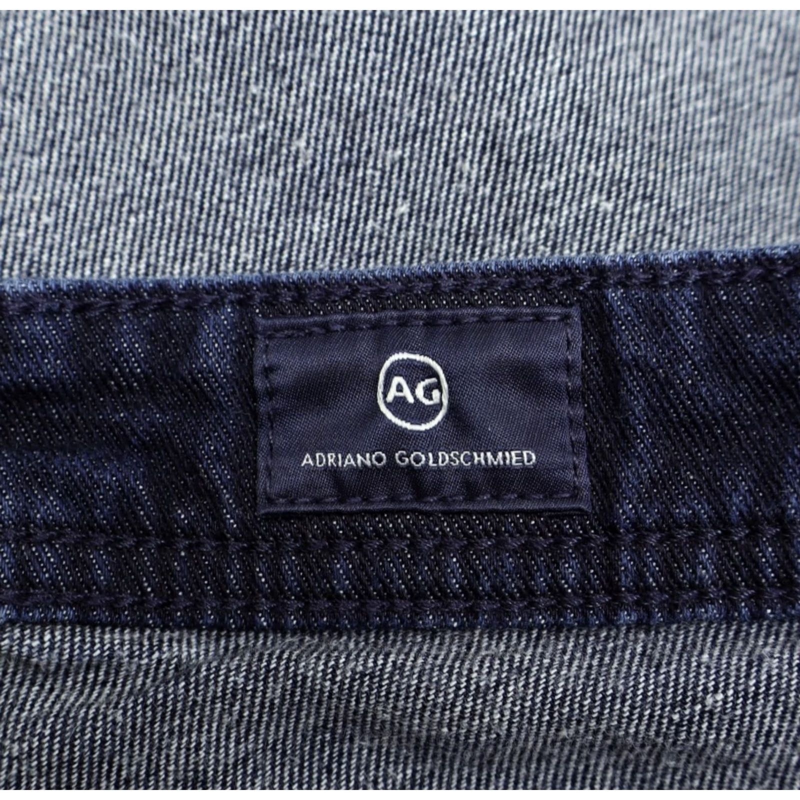 Vintage AG Adriano Goldschmied The Tellis Jeans Men's Blue 32x31 Denim Bootcut 5-Pocket Regular Medium Wash Stretch Cotton Elastane" Size US 32 / EU 48 - 6 Thumbnail