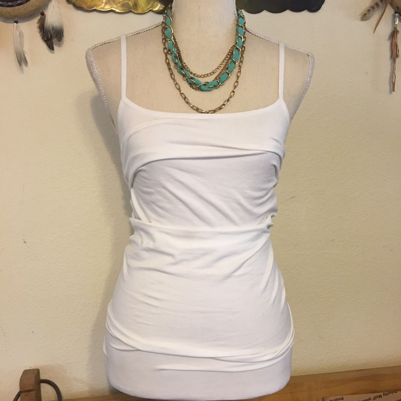 Vintage Vintage gold tone layered chain ribbon necklace Size ONE SIZE - 4 Thumbnail