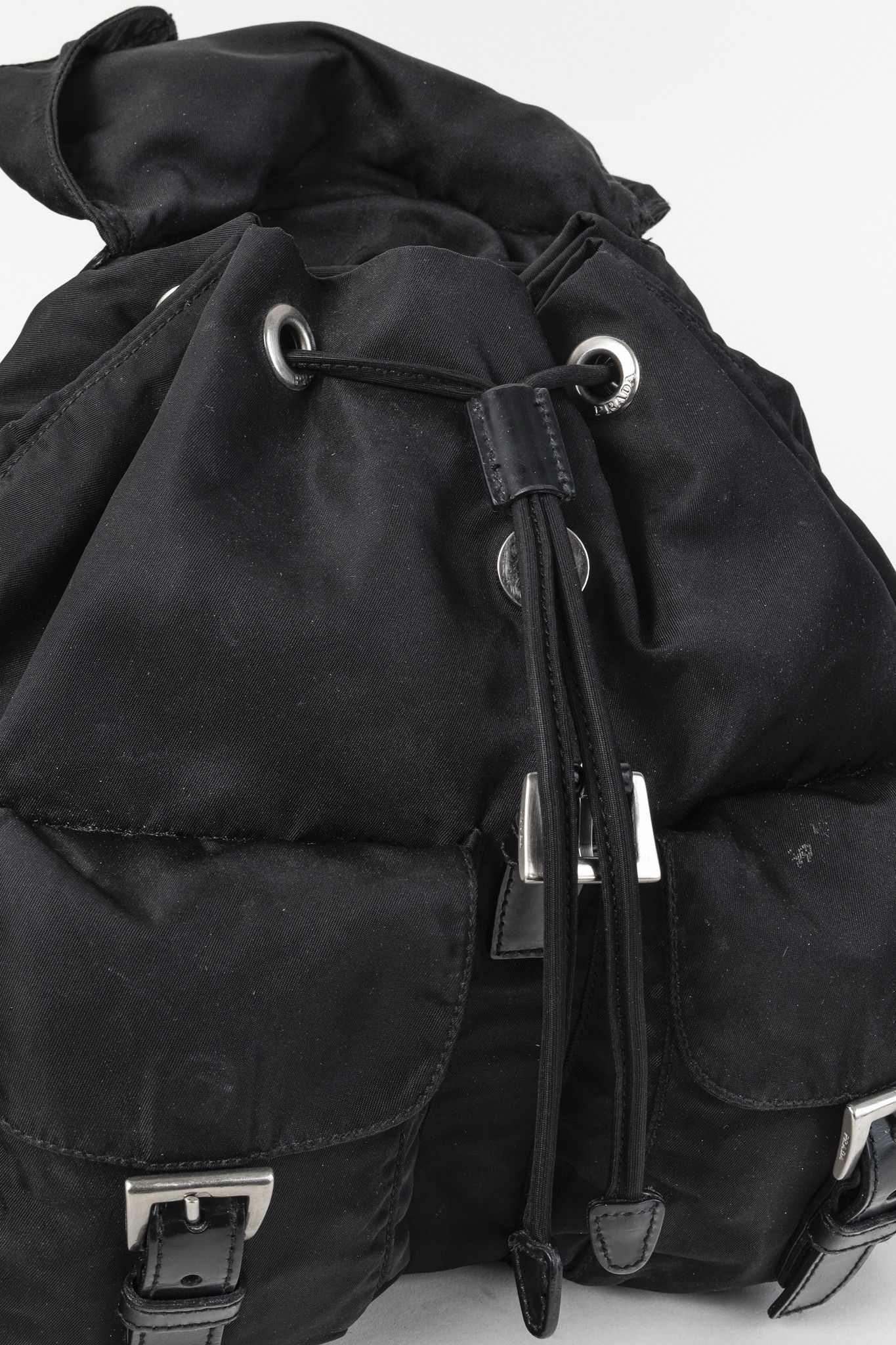 Prada Prada Saffiano-Trimmed Tessuto Backpack Size ONE SIZE - 13 Thumbnail