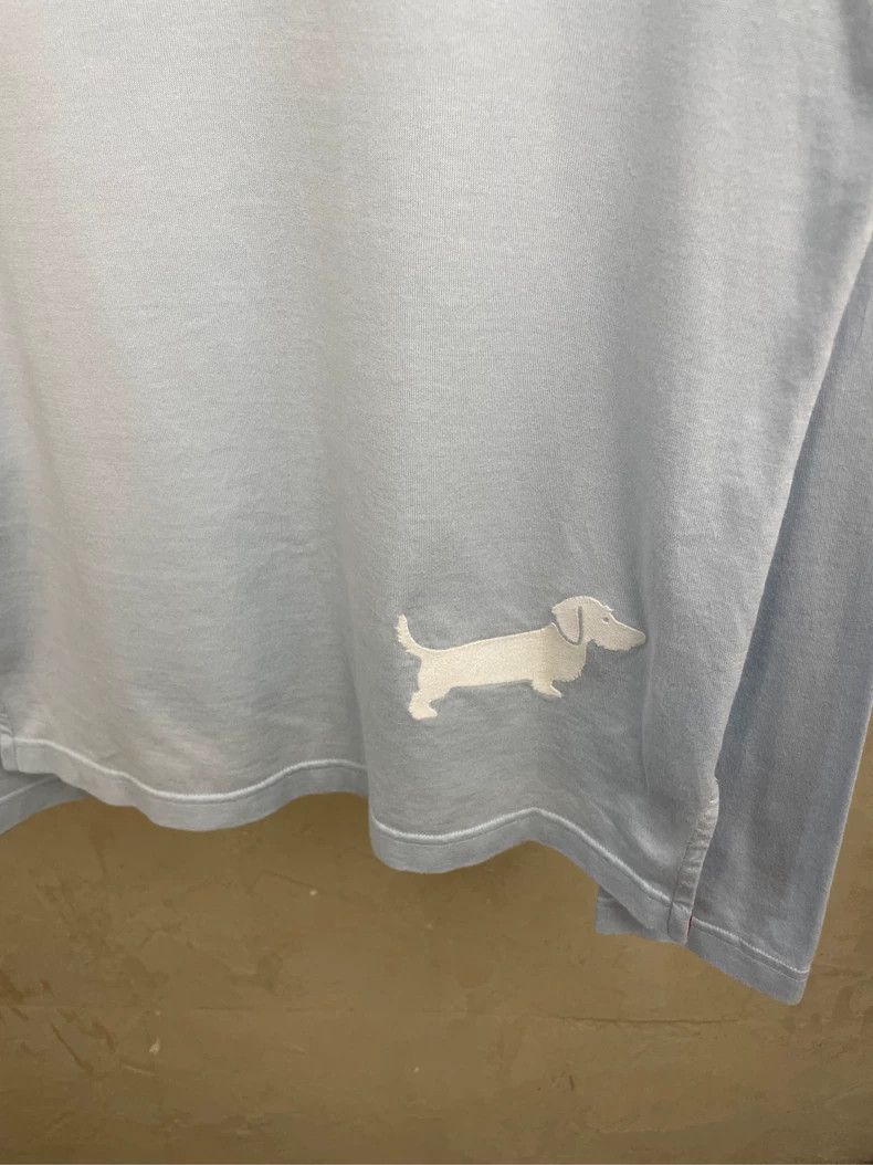 Thom Browne Thom browne Baby blue show embroidered rabbit puppy long-sl Size S / US 4 / IT 40 - 4 Thumbnail