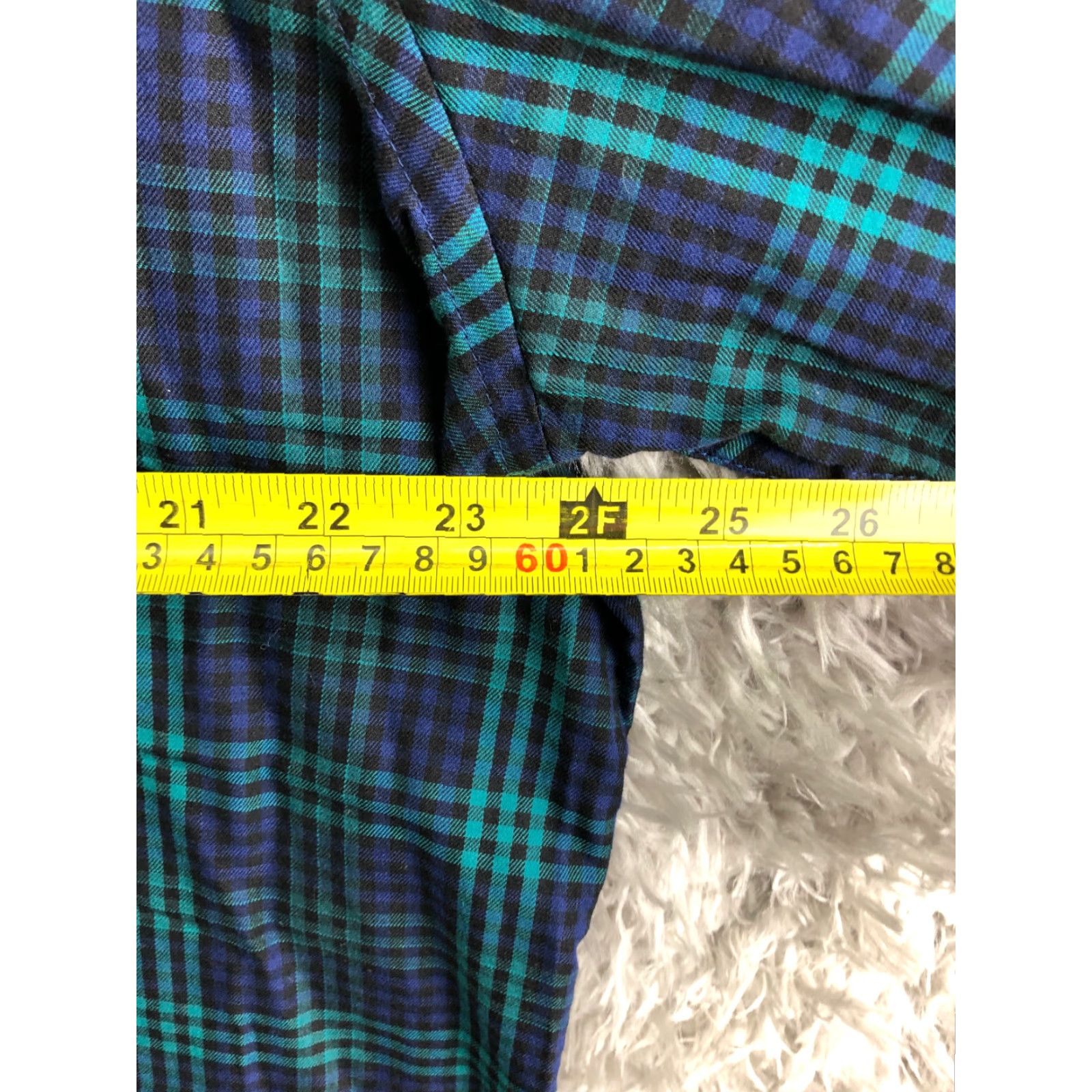 Chaps Chaps Shirt XXL Mens Green Plaid Long Sleeve Spread Collar Shirt Size US XXL / EU 58 / 5 - 4 Thumbnail