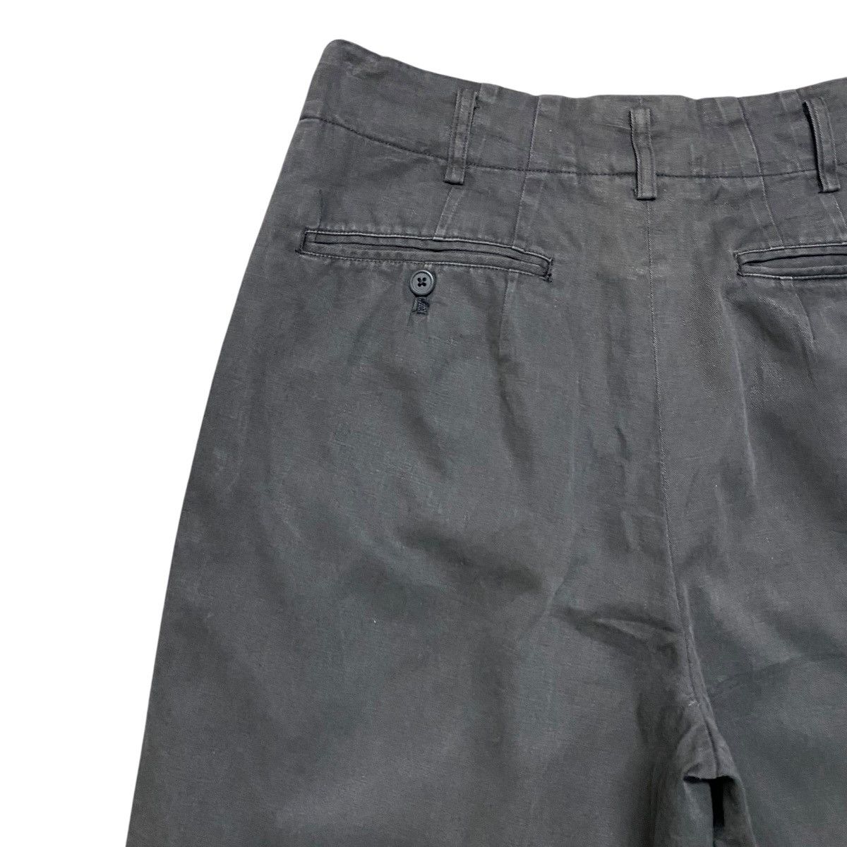 Yohji Yamamoto Vintage YS For Men Linen Baggy Pants Fade Black Size US 30 / EU 46 - 11 Thumbnail