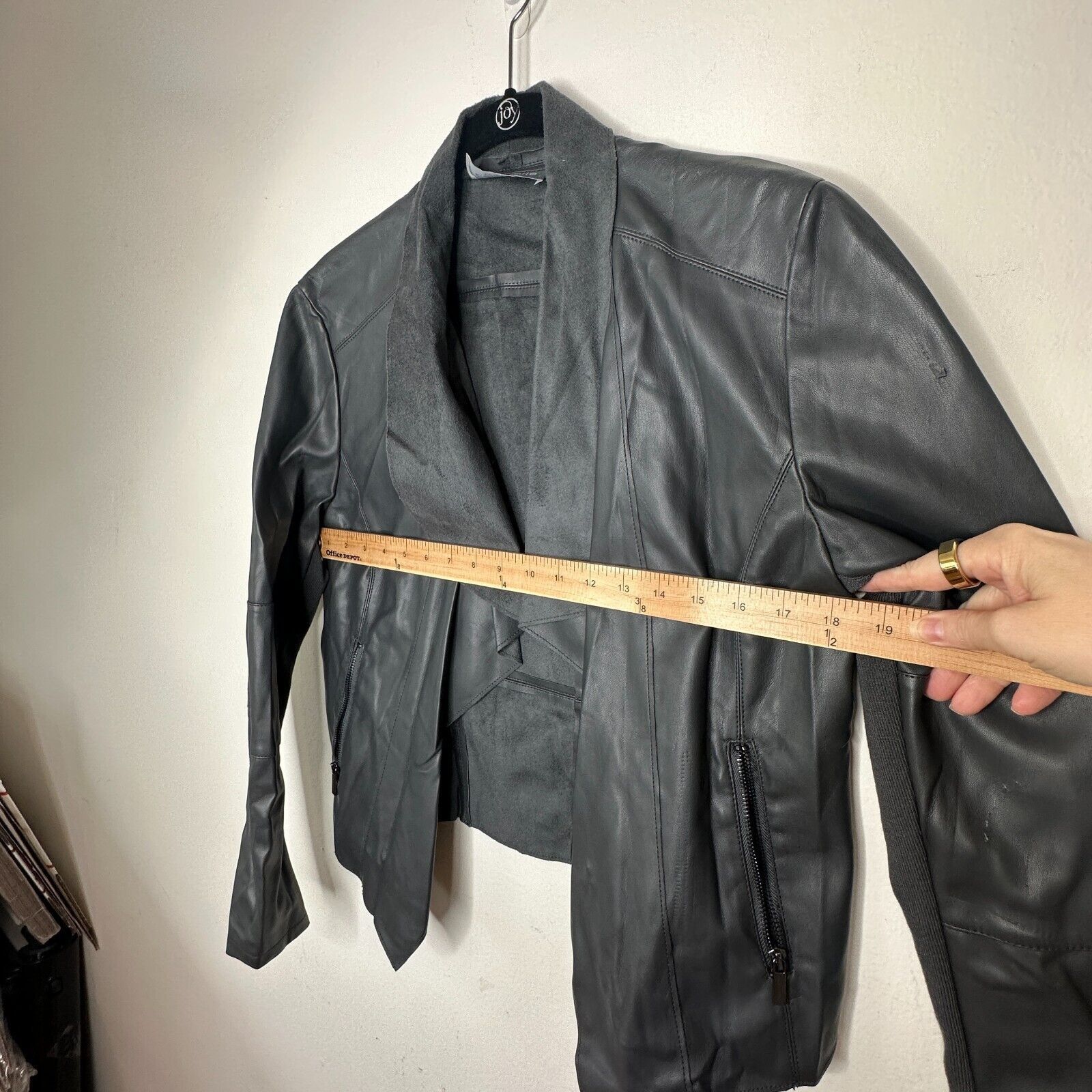 Other Bagatelle Pewter Faux Leather Open Waterfall Jacket Zip M Size M / US 6-8 / IT 42-44 - 13 Thumbnail