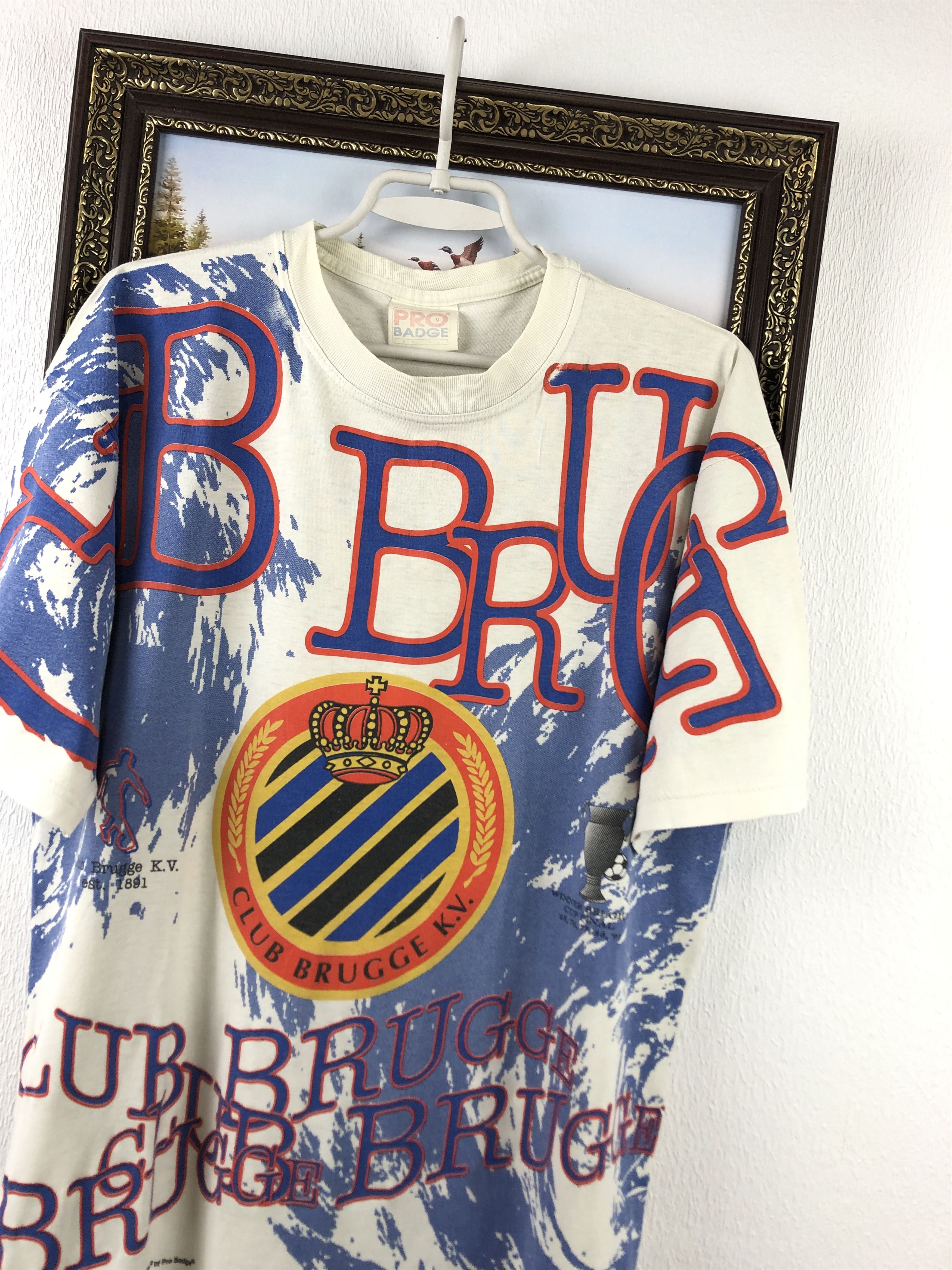 Vintage Vintage Brugge Football Shirt Soccer Jersey Print Graphic Size US M / EU 48-50 / 2 - 4 Thumbnail