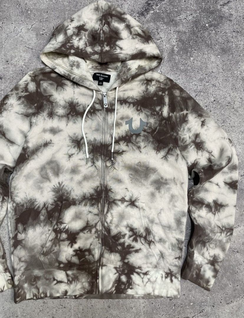 Clothing True Religion White Zip Up Hoodie Zip Hoodie True