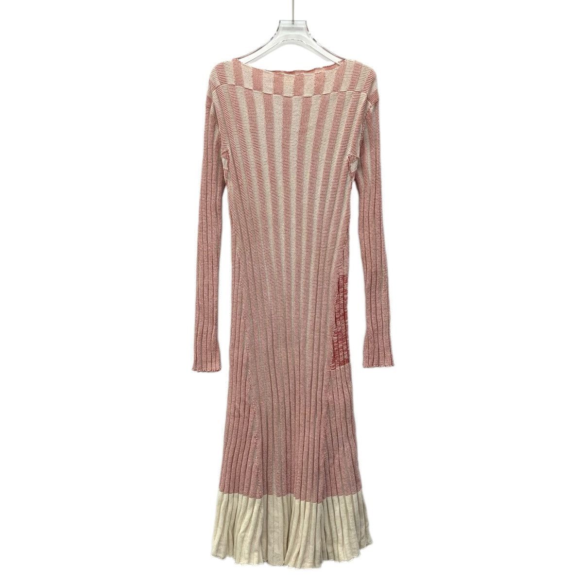 Celine Celine Pink Vertical Stripe Cotton Long Sleeve Knit Dress Size M / US 6-8 / IT 42-44 - 1 Thumbnail
