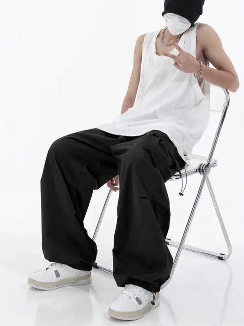 Japanese Brand Parachute Multi-Pocket Sweatpants Gorpcore Cargo Size US 32 / EU 48 - 4 Thumbnail