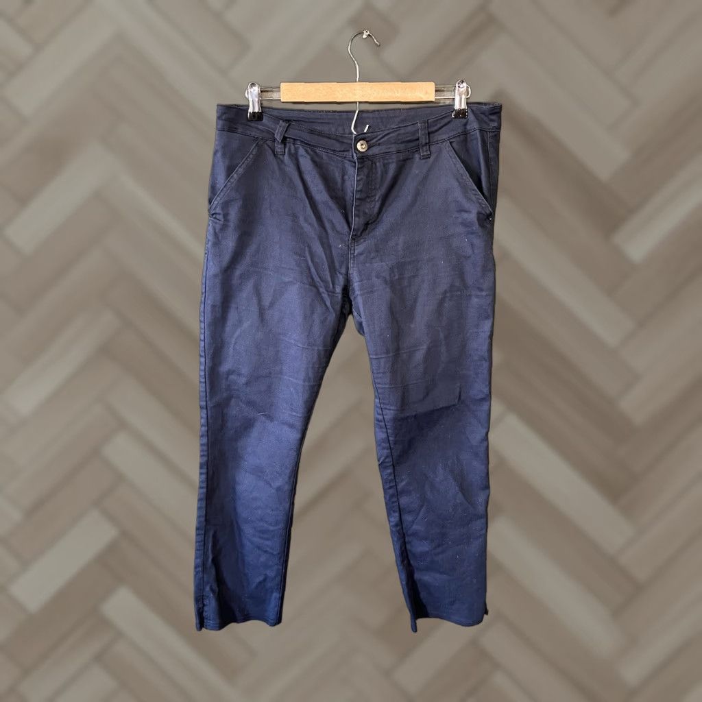 Prana Prana Womens Blue Straight Leg Chino Pants Size 12 Regular Size 34" / US 12 / IT 48 - 1 Thumbnail