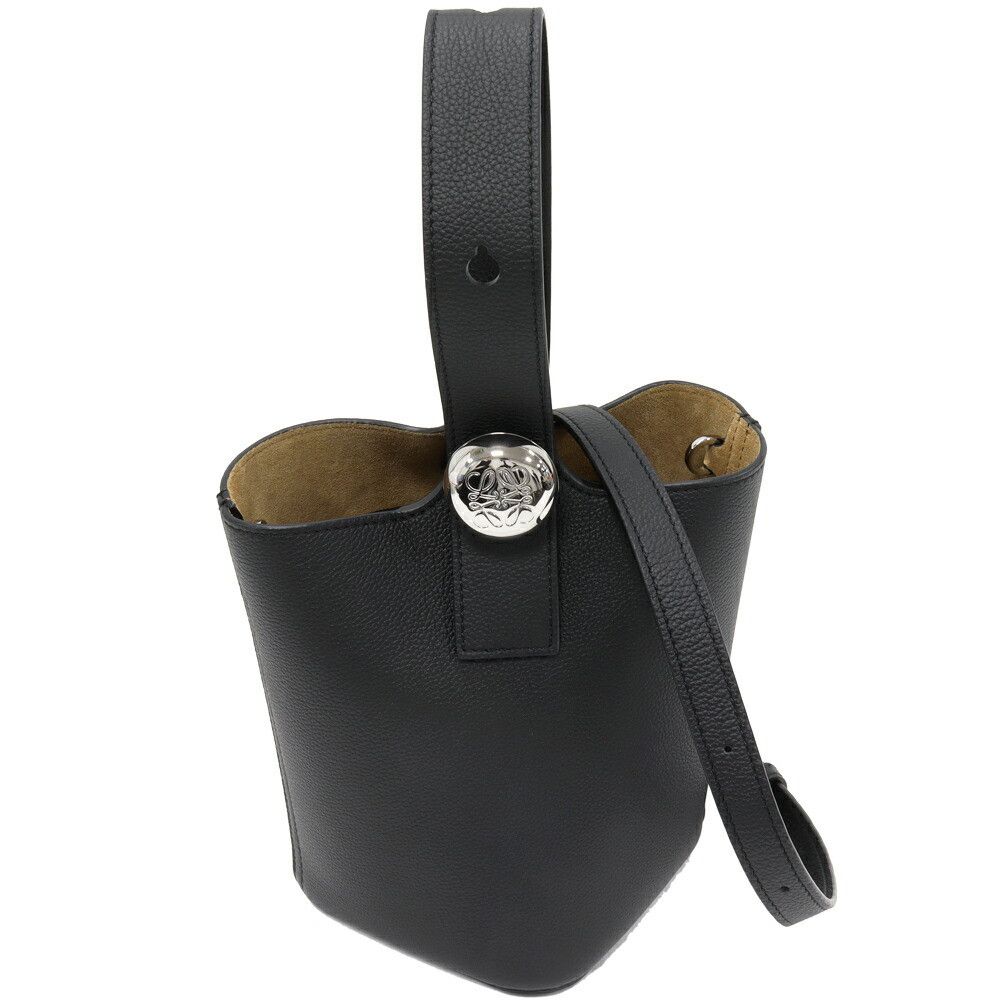 Loewe Loewe Pebble Soft Grain Calf 2Way Bag Leather Shoulder Bag Aanbbbmx02 in Black, Women's