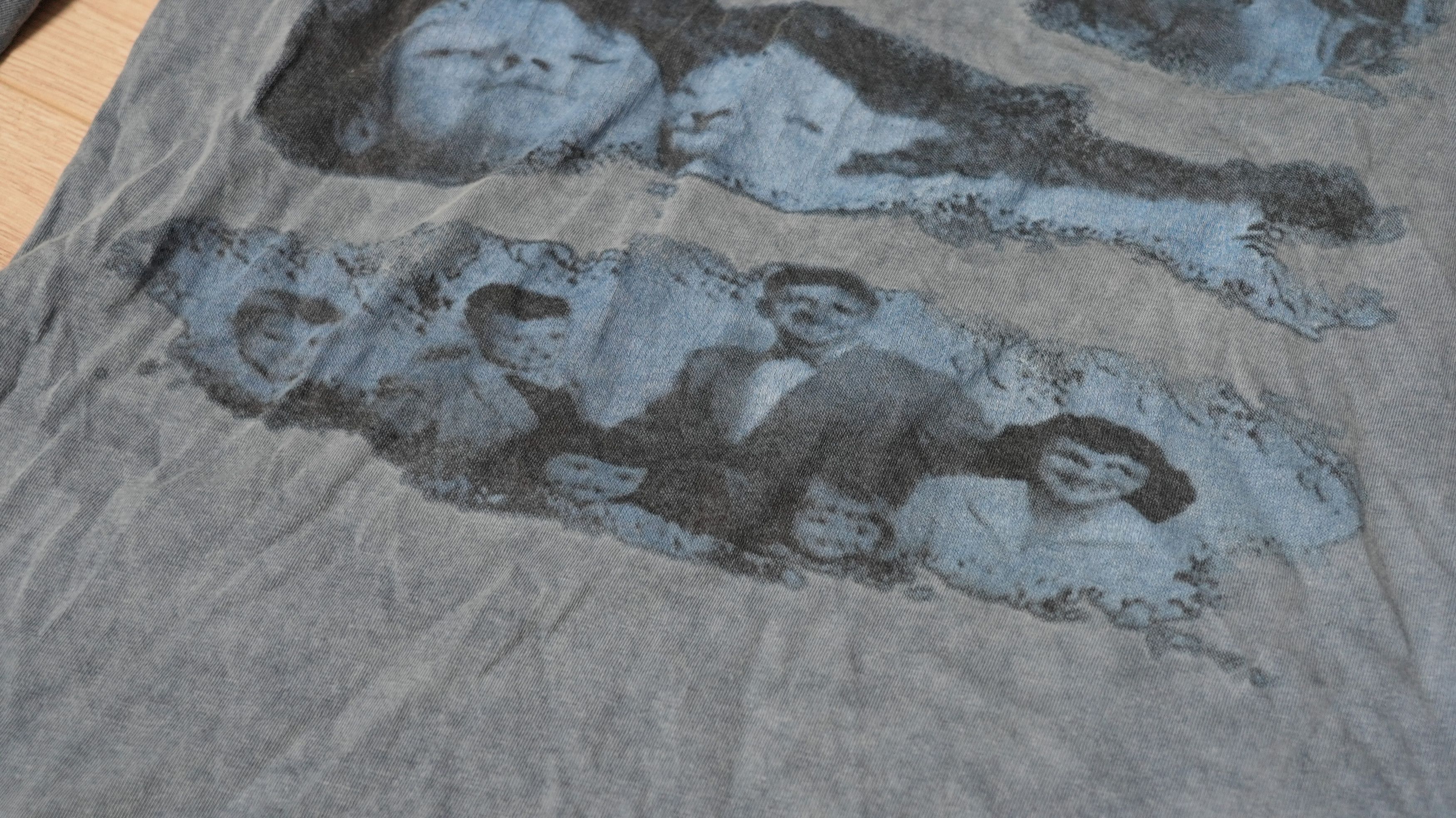 Japanese Brand vintage archive acid wash abstract graphic explicit long tee Size US XL / EU 56 / 4 - 11 Thumbnail