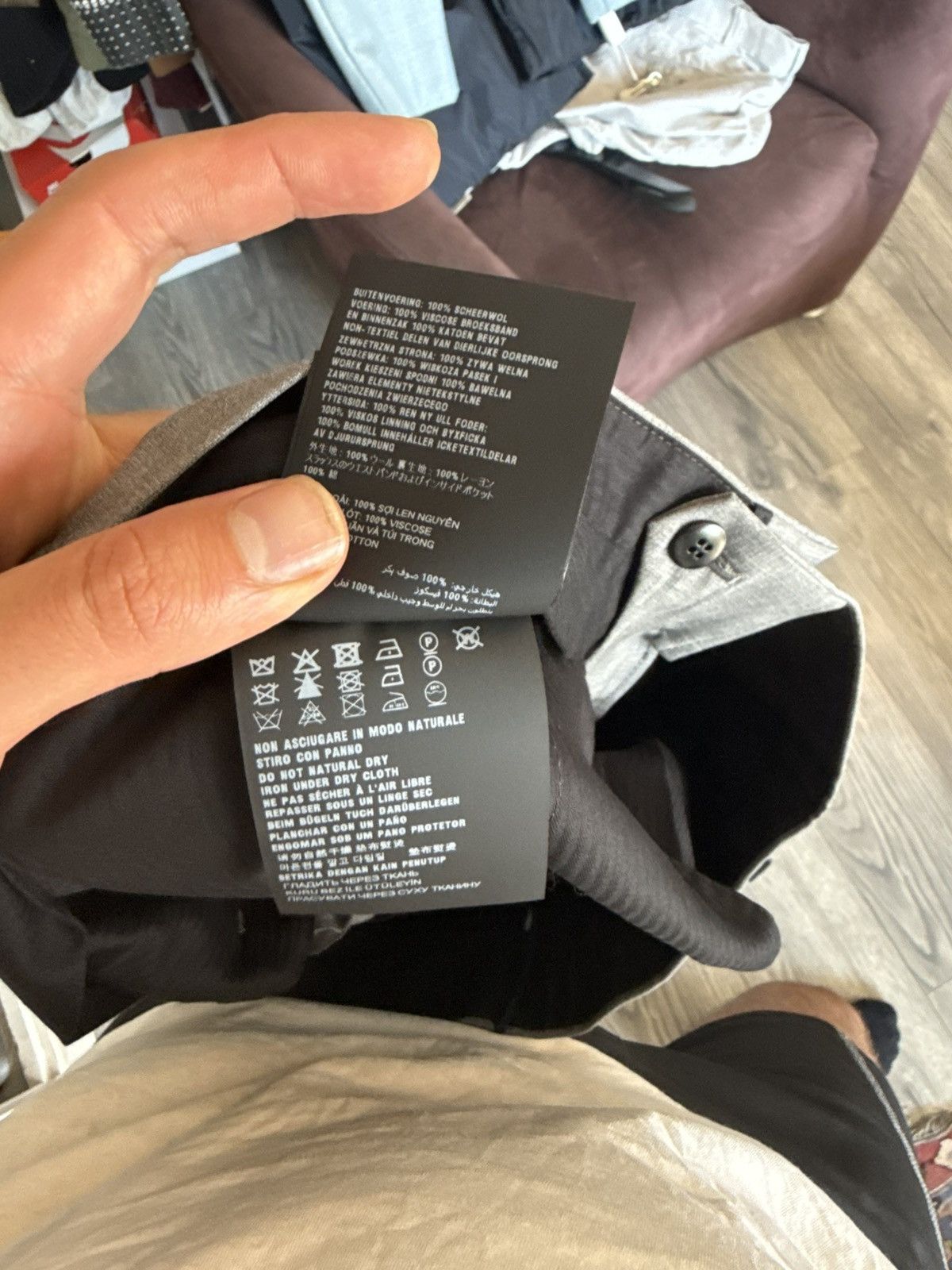 Prada Slim Wool Trousers in Grey Size US 34 / EU 50 - 15 Thumbnail