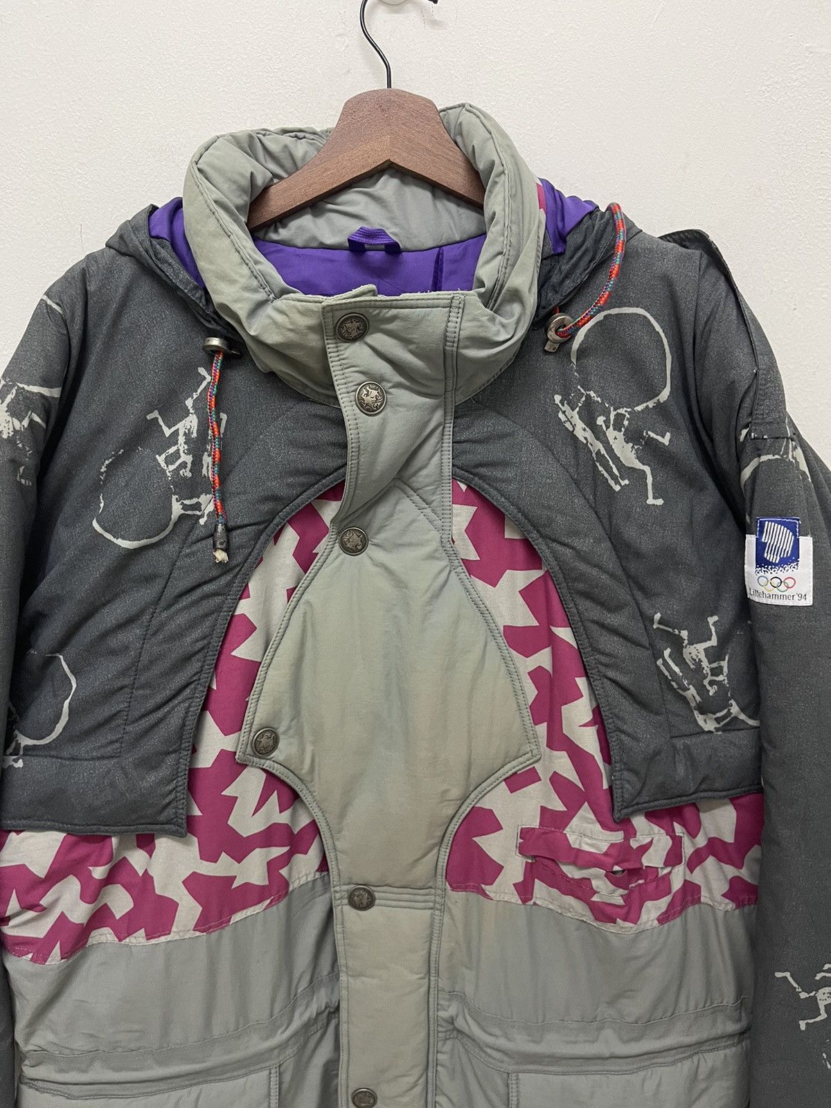 Helly Hansen VINTAGE LILLEHAMMER 94’ OLYMPIC SKI JACKET Size US XL / EU 56 / 4 - 3 Thumbnail