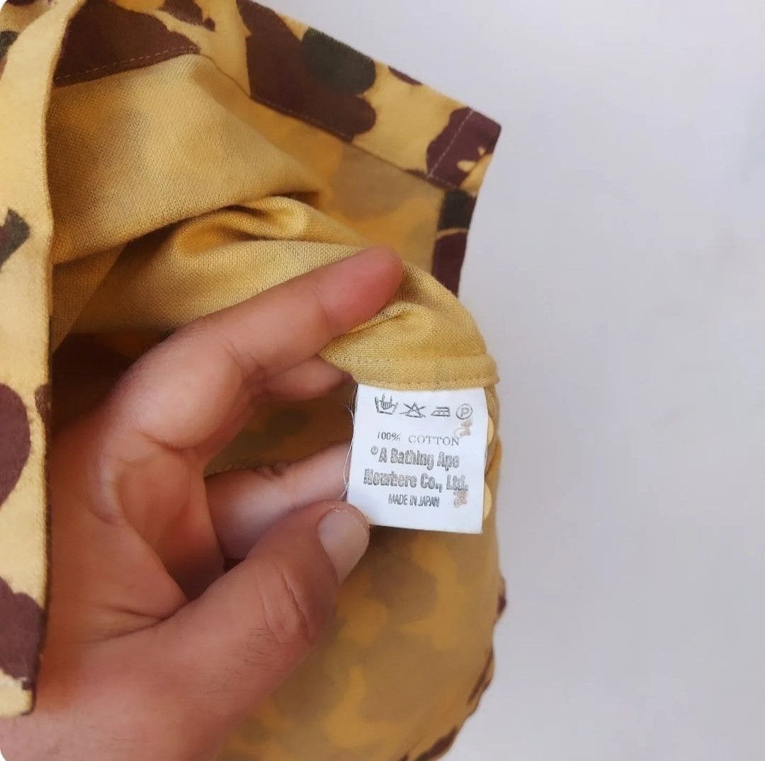 Bape Vintage BAPE 1st Camo Long Sleeve Button Shirt Size US S / EU 44-46 / 1 - 5 Thumbnail