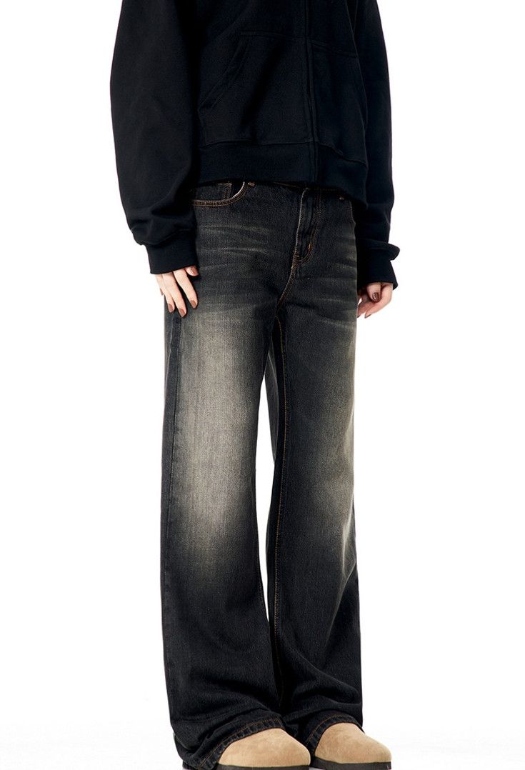 Japanese Brand × Jean American heavy-duty retro wide-leg bootcut jeans for men Size US 32 / EU 48 - 5 Thumbnail