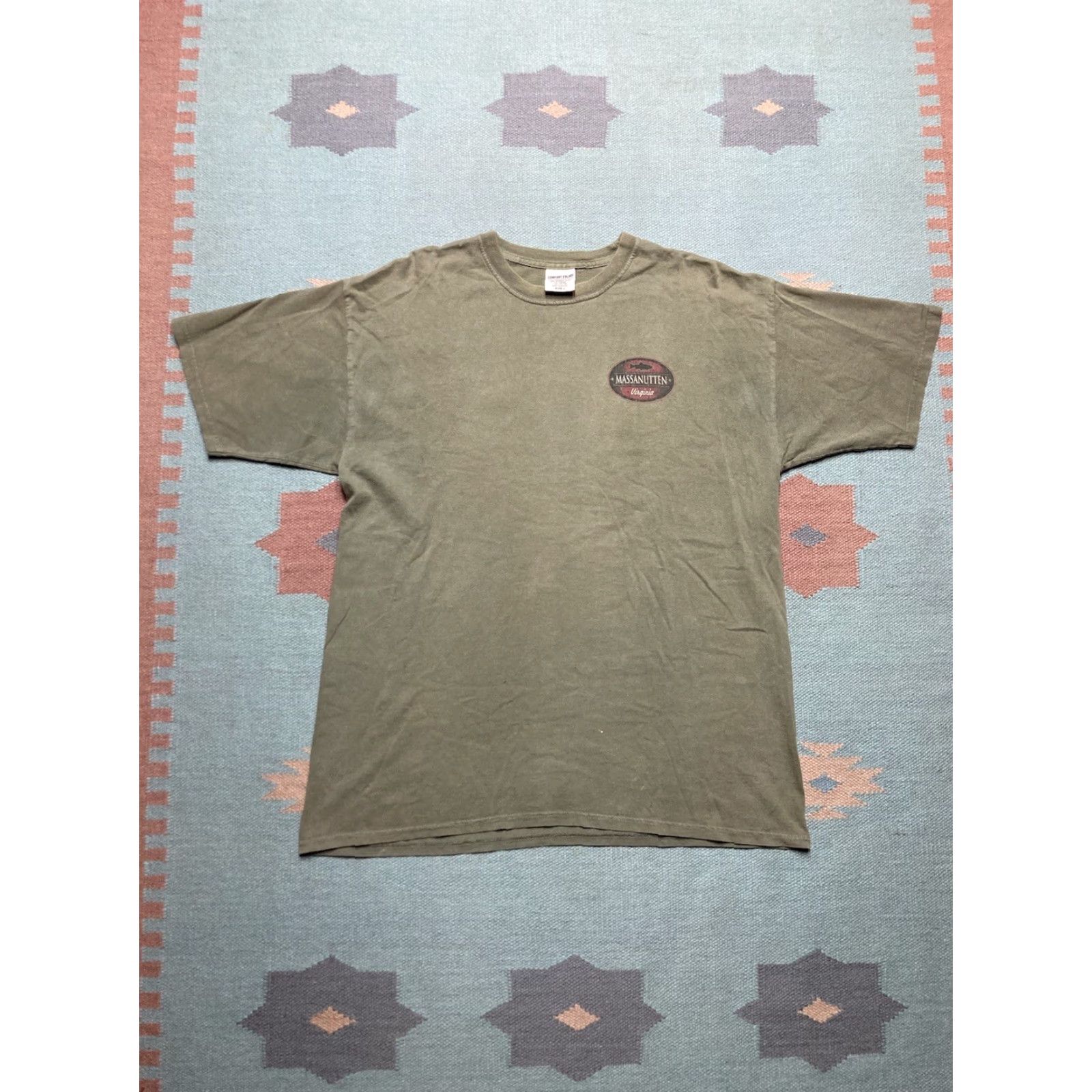 Vintage VINTAGE Animal T-Shirt Massanutten Virginia Fish Lake Nature Animal Tee Large Green Mens L Fish tee Virginia Massanutten T-Shirt Vintage Green Mens L Size US L / EU 52-54 / 3 - 4 Thumbnail