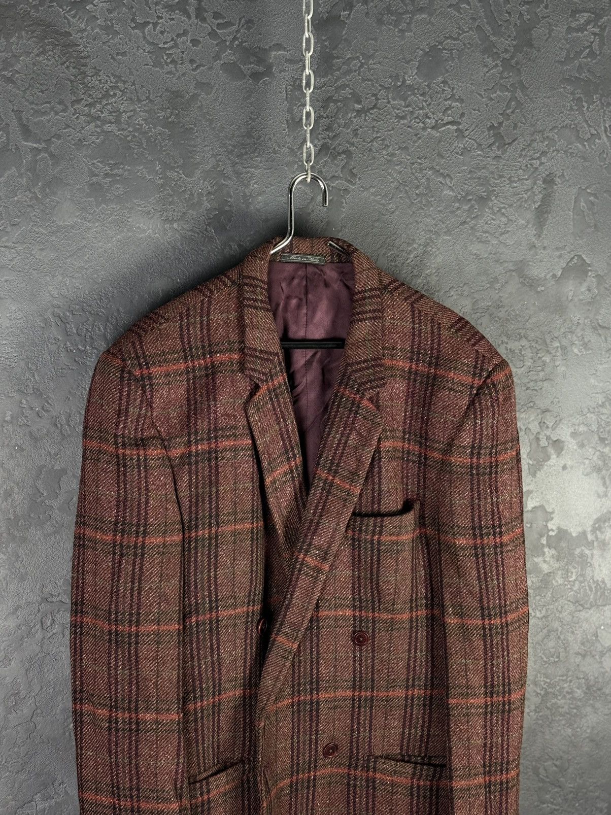 Versace Vintage Gianni Versace 80s-90s Double Breasted Blazer Wool Size 50R - 2 Thumbnail