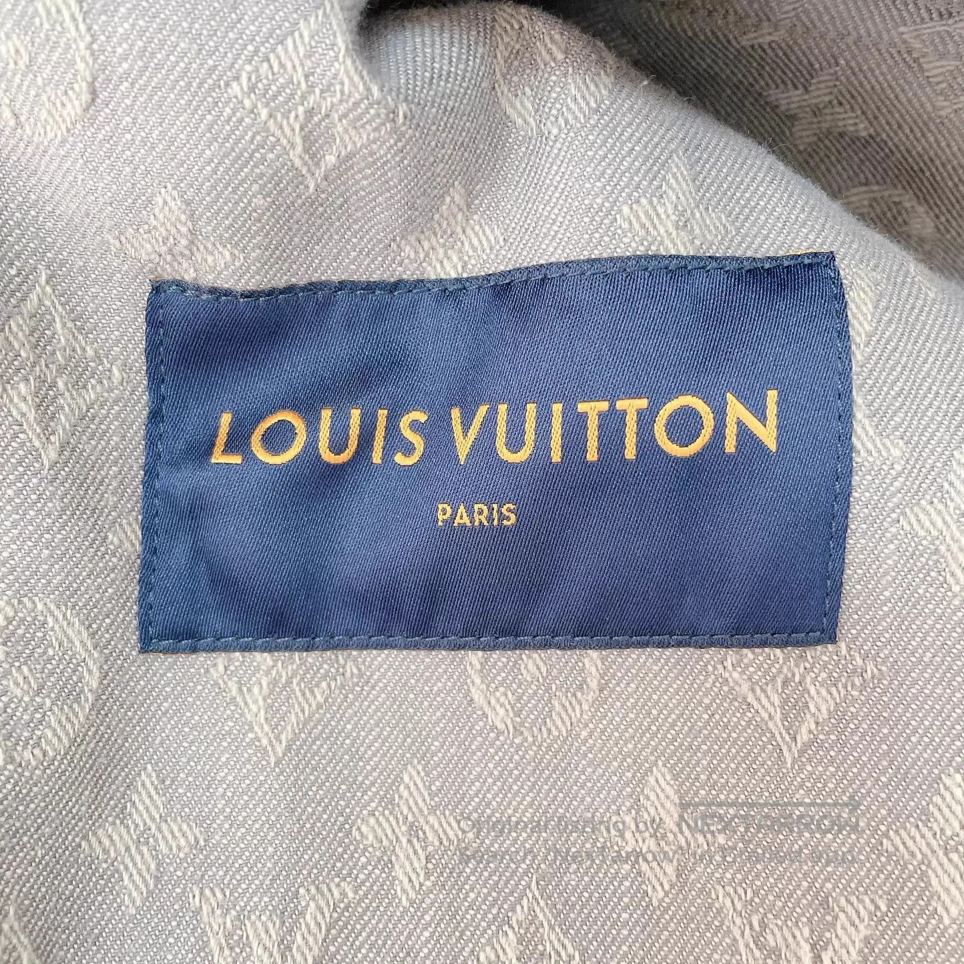 Louis Vuitton Beige Patterned Denim Jacket . Size US S / EU 44-46 / 1 - 6 Thumbnail
