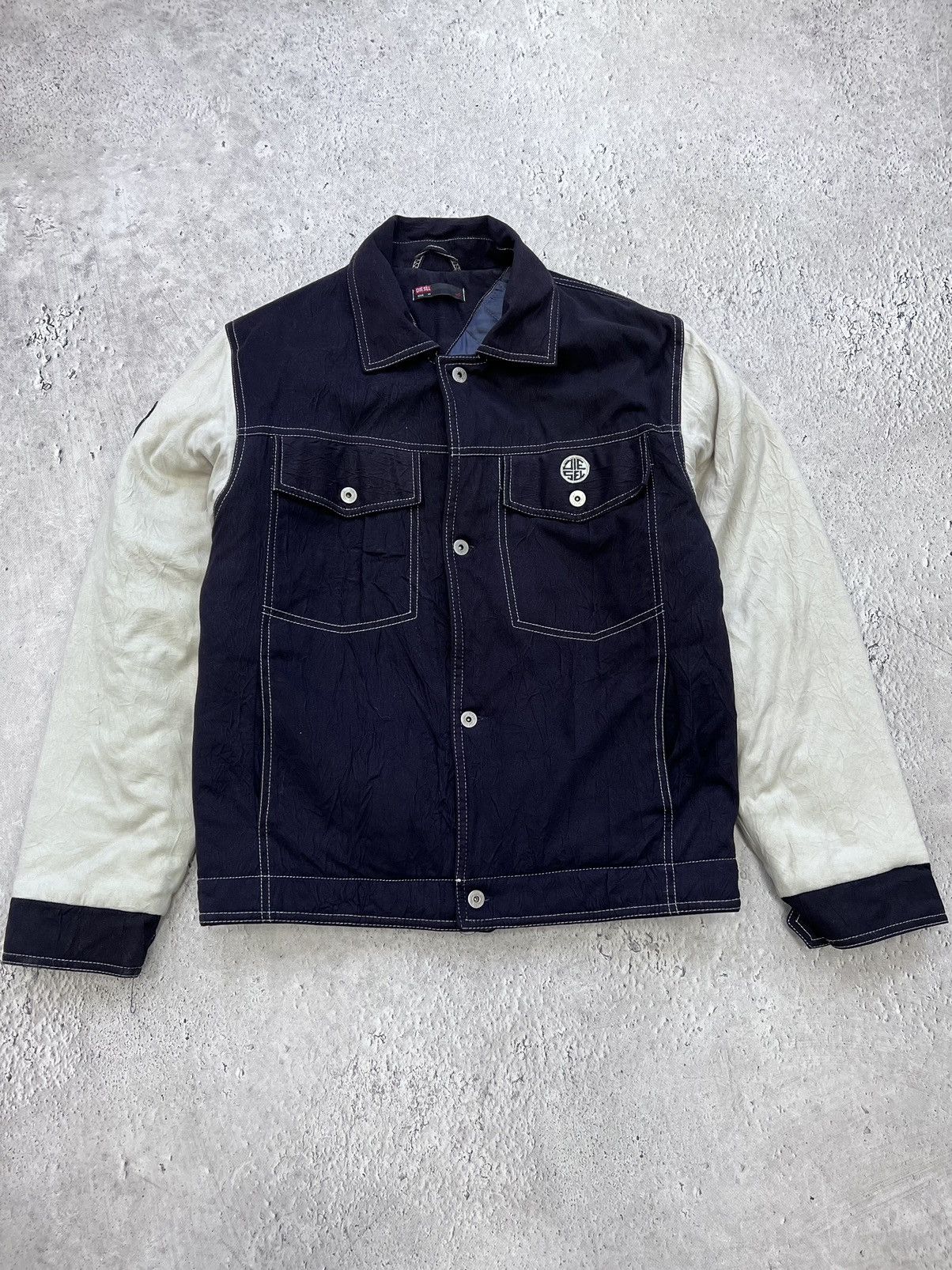Diesel × Vintage VINTAGE VARSITY Y2K BOMBER JACKET DIESEL Size US L / EU 52-54 / 3 - 1 Thumbnail