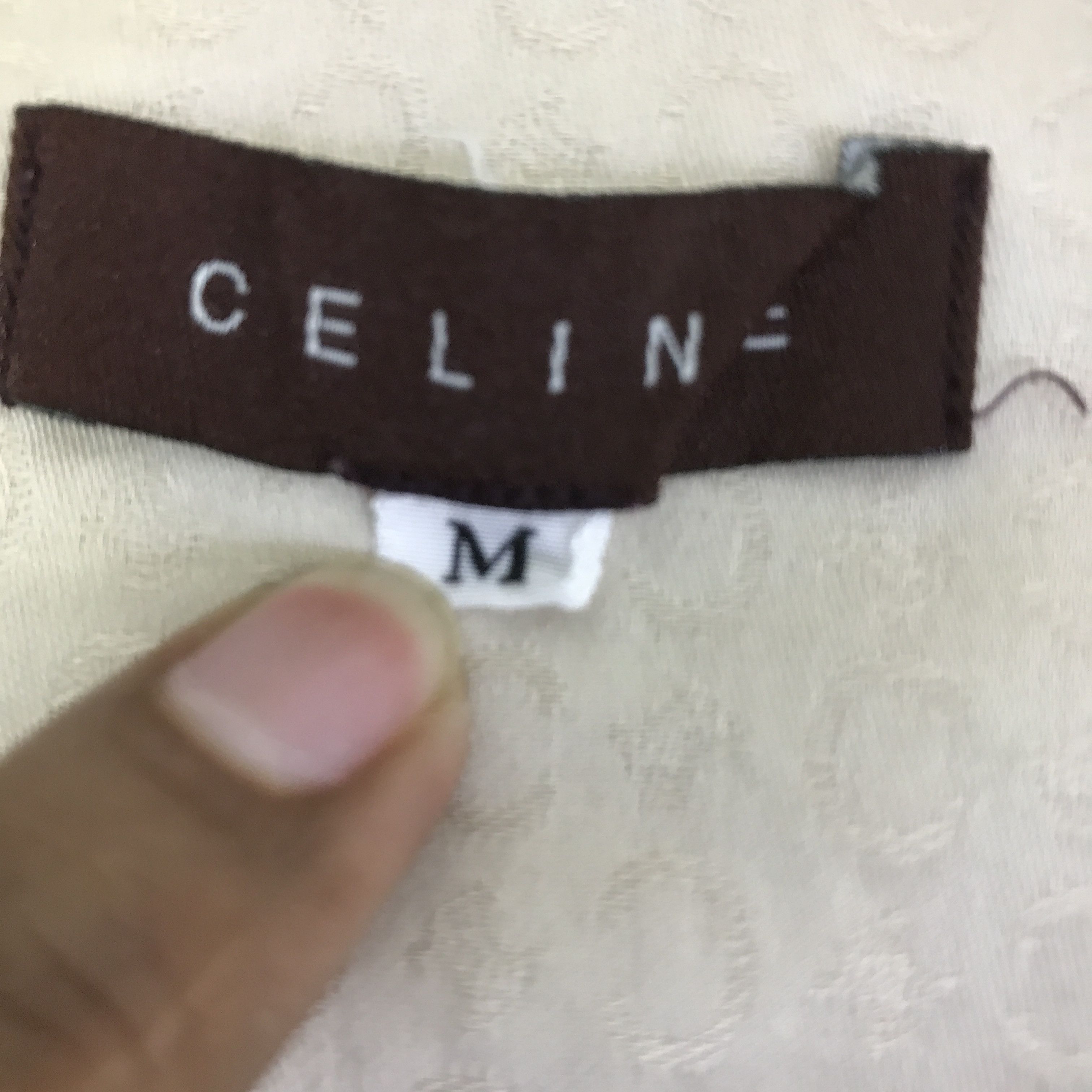 Celine CELINE LONG SLEEVE BUTTON UP T-SHIRT K93B40 Size US L / EU 52-54 / 3 - 10 Thumbnail