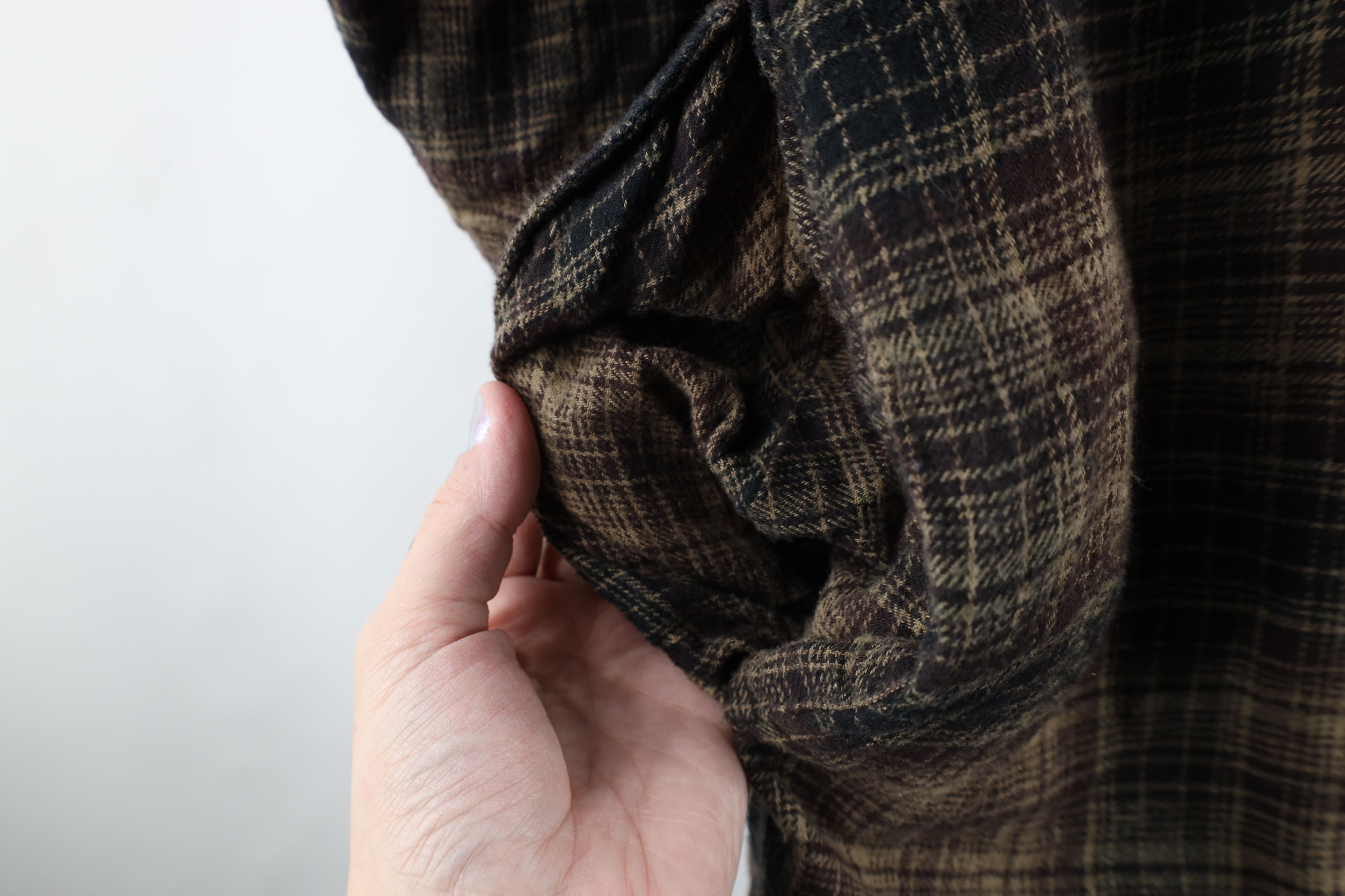 Vintage Vintage 90s Streetwear Button Shirt Jacket Brown Plaid Size US XL / EU 56 / 4 - 7 Thumbnail