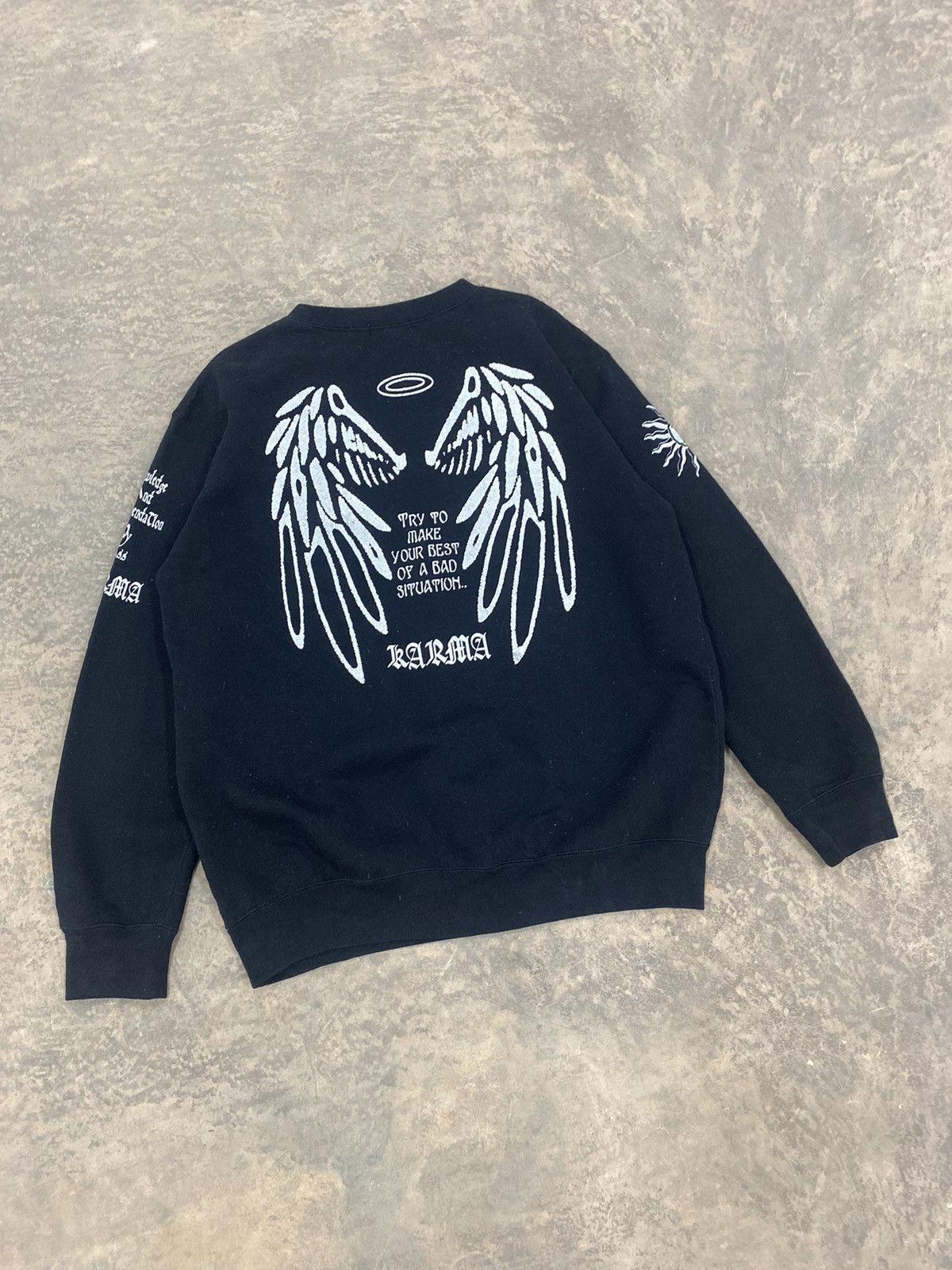 Vintage KARMA JAPAN PUNK LGB SWEATSHIRT Y2K Size US L / EU 52-54 / 3 - 2 Thumbnail