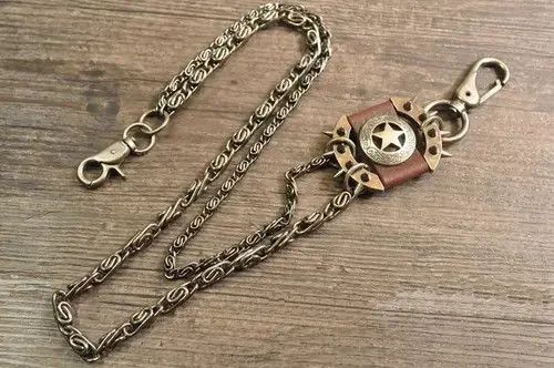 Jewelry Double Chain Trousers Pants Key Chains Size ONE SIZE - 1 Thumbnail