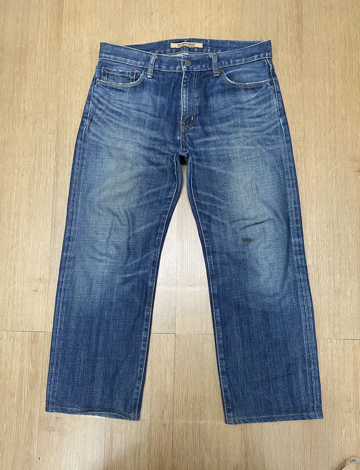 image of Best Offervintage Uniqlo Regular Fit Straight Jeans in Blue, Men's (Size 34)