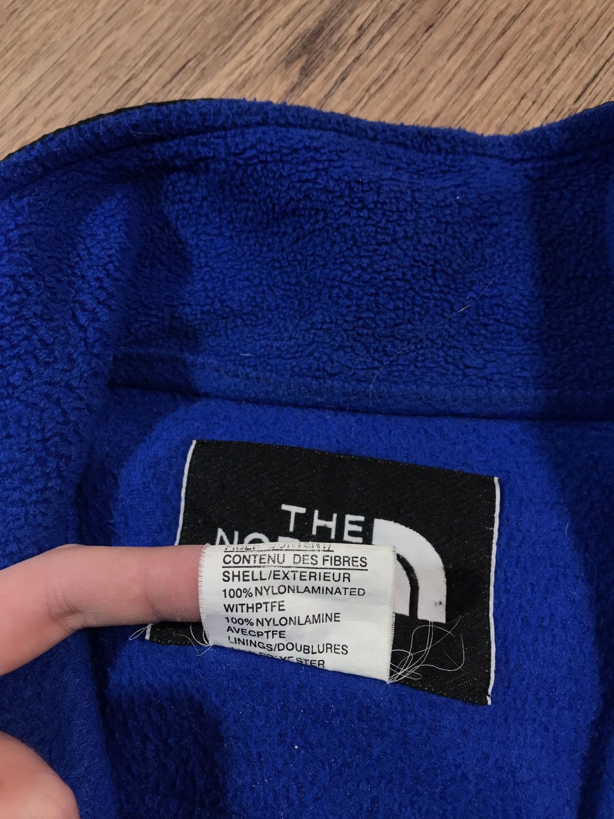 The North Face × Vintage Vintage The North Face 90s Retro Nylon Fleece Jacket Size US XL / EU 56 / 4 - 7 Thumbnail