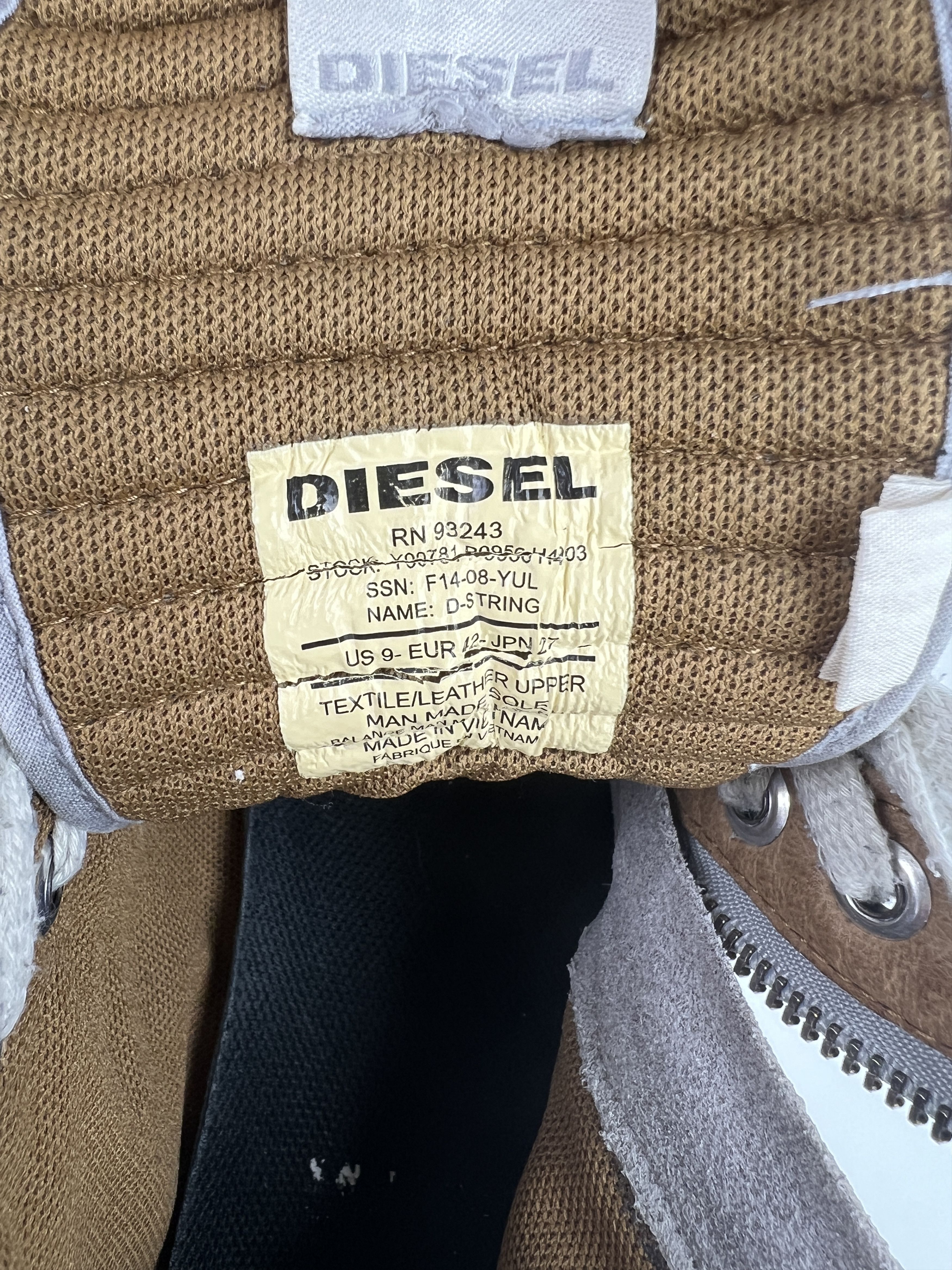 Diesel Y2K Diesel Mid Nylon Avant Garde Sneakers Shoes D-String Size US 9 / EU 42 - 10 Thumbnail