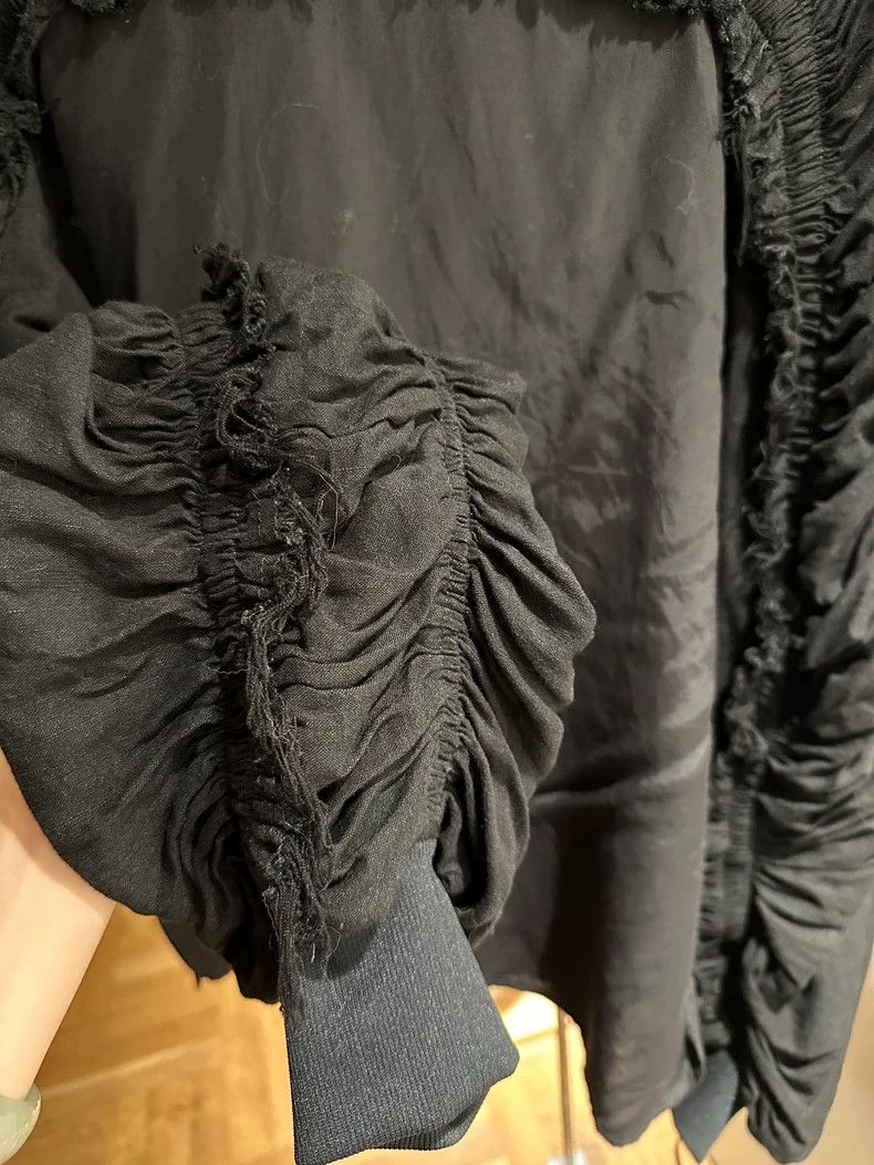 Yohji Yamamoto Yohji Yamamoto Black linen-paneled baseball jacket Size US M / EU 48-50 / 2 - 6 Thumbnail