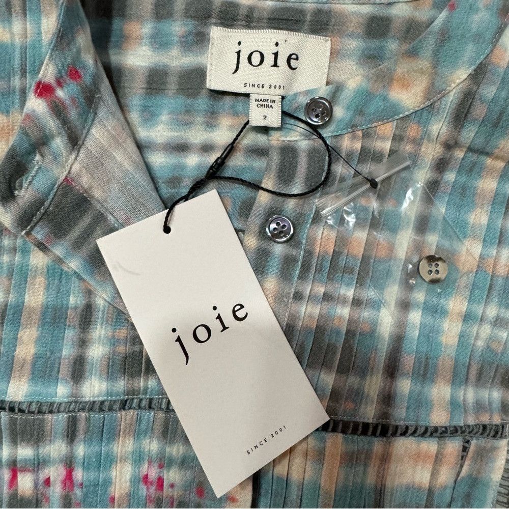 Joie NWT New $298 Joie Charmesse Long Sleeve Cotton Shirtdress S Size XS / US 0-2 / IT 36-38 - 8 Thumbnail