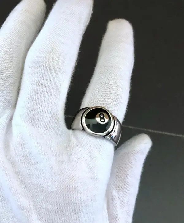Jewelry 8 Ball Ring Size ONE SIZE - 6 Thumbnail