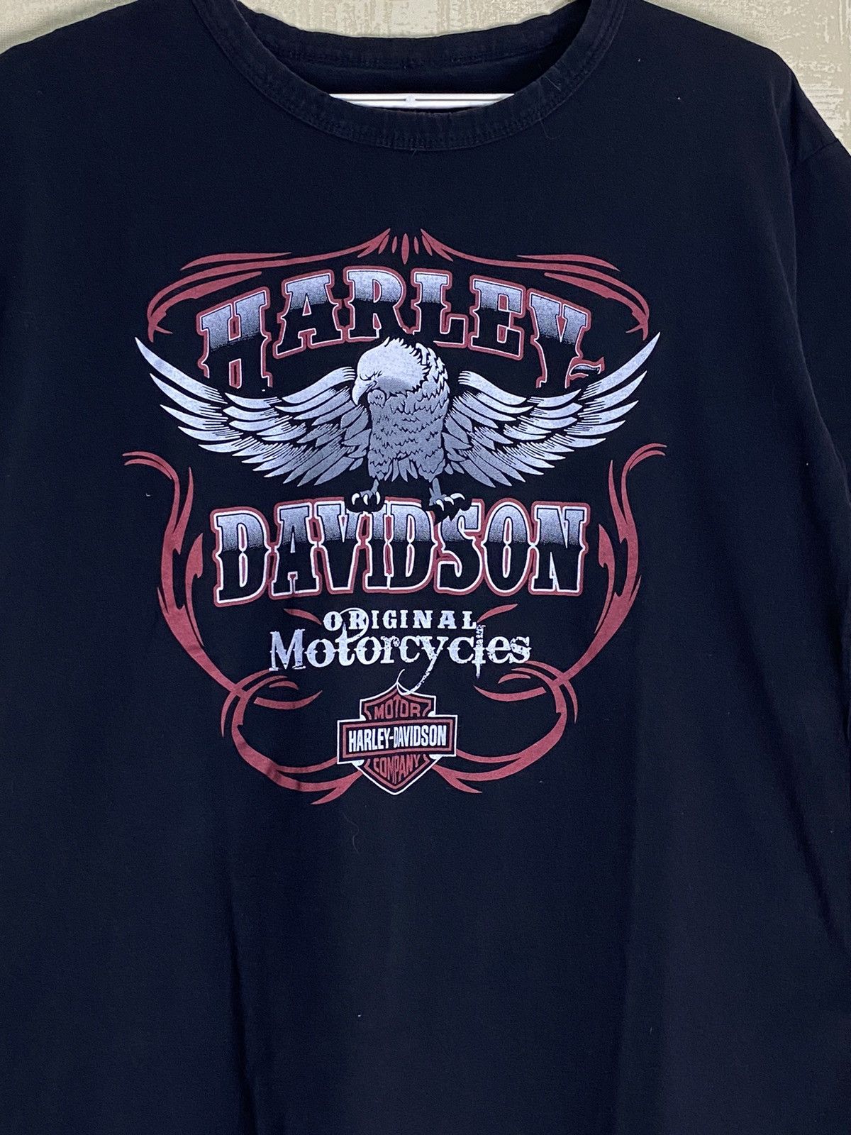 Harley Davidson × Vintage Vintage Harley Davidson Tee T-shirt 3D Emblem 90s Size US L / EU 52-54 / 3 - 2 Thumbnail