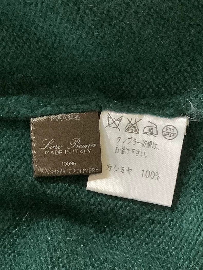 Loro Piana LORO PIANA 100% cashmere round neck sweater deep lake gree Size XS / US 0-2 / IT 36-38 - 4 Thumbnail