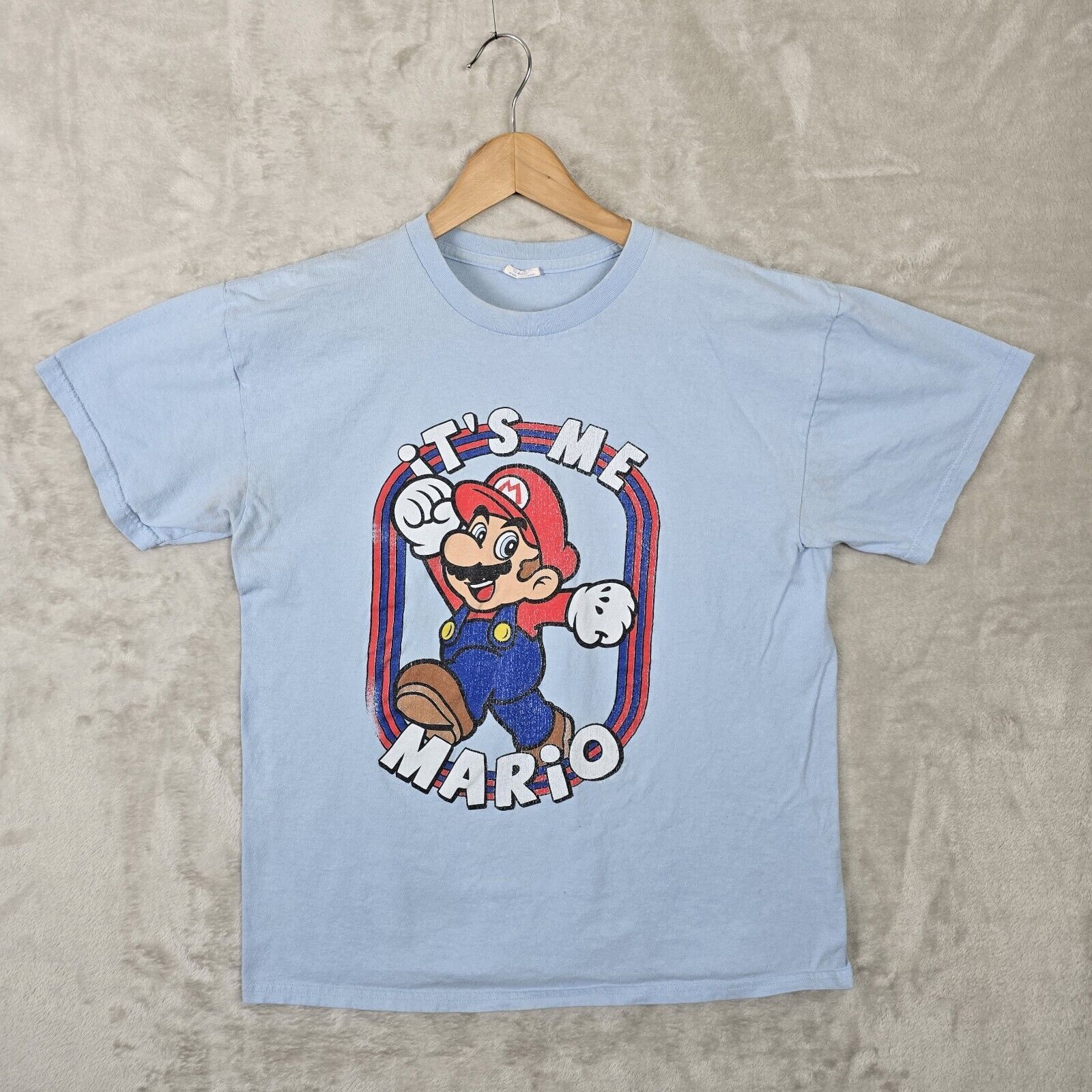 Gildan Nintendo Super Mario Bros 2010 It's Me Me Mario Size Large Size US L / EU 52-54 / 3 - 2 Thumbnail