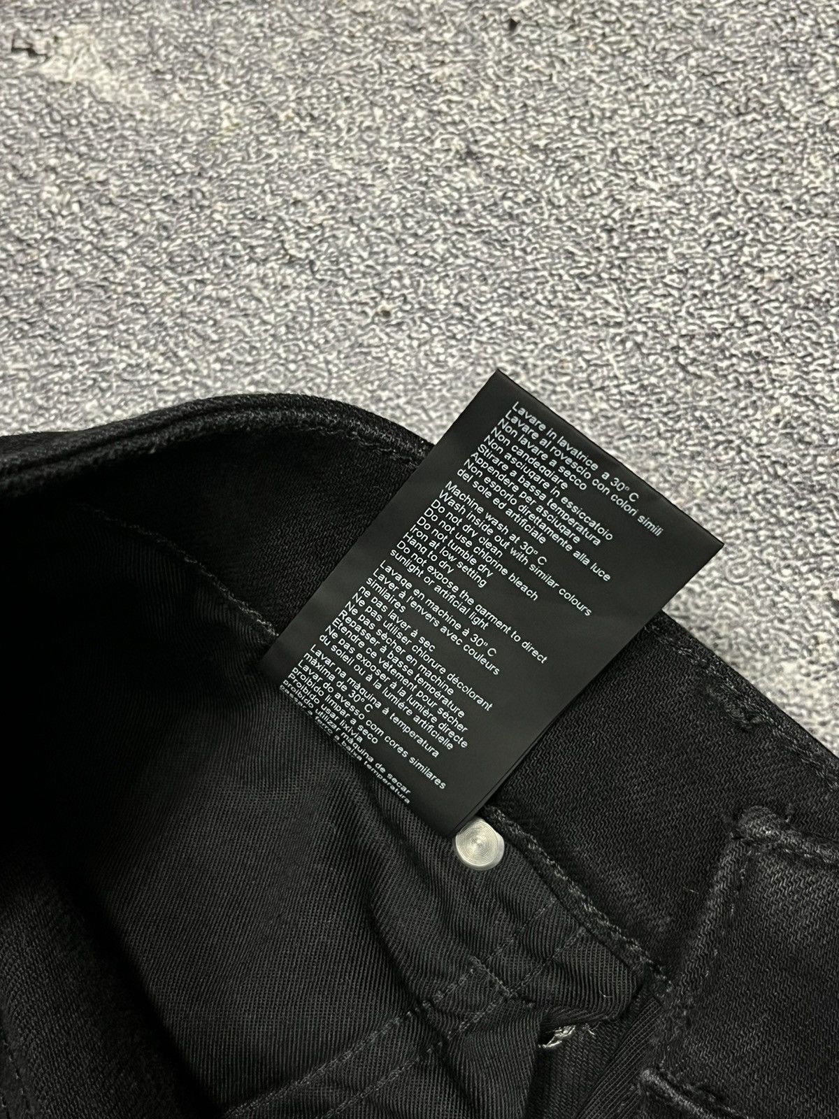 Represents skinny destroyer denim jeans