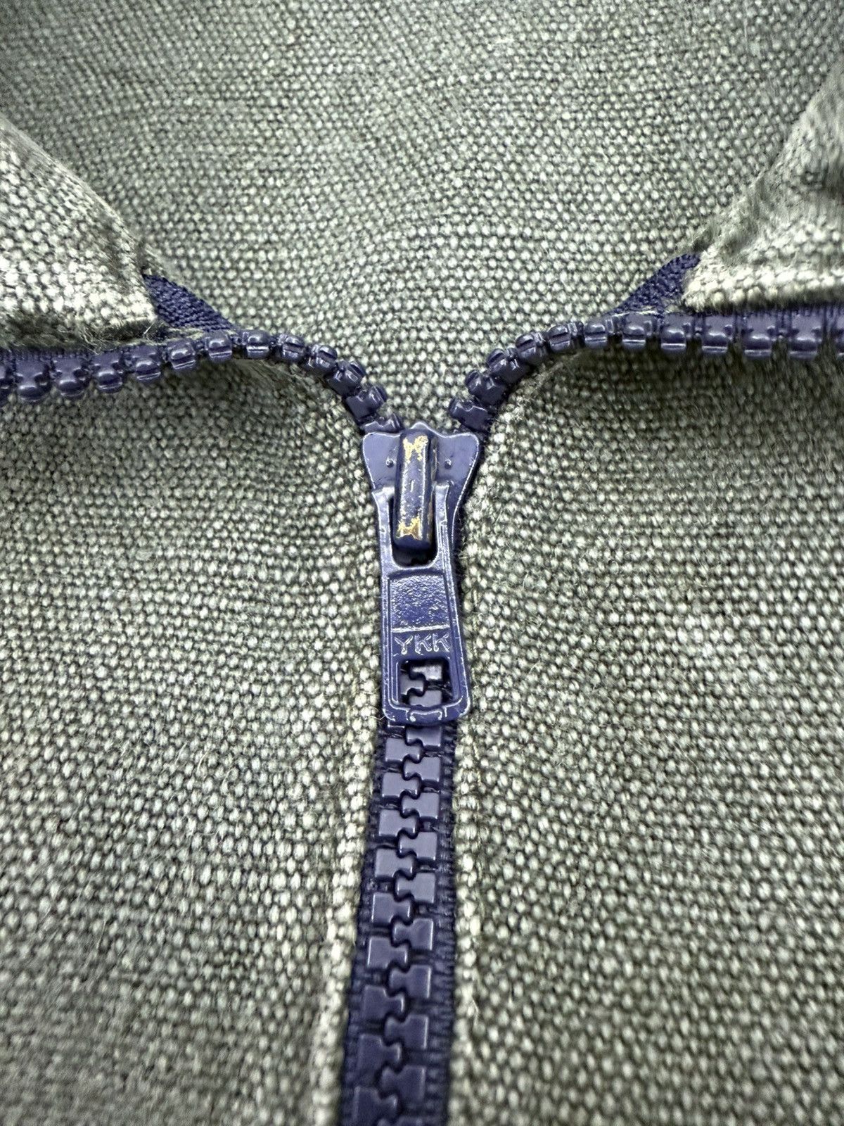 Blue Blue Japan GAIJIN MADE Handwoven Hemp Halfzip Anorak Jumper Jacket Size US M / EU 48-50 / 2 - 7 Thumbnail