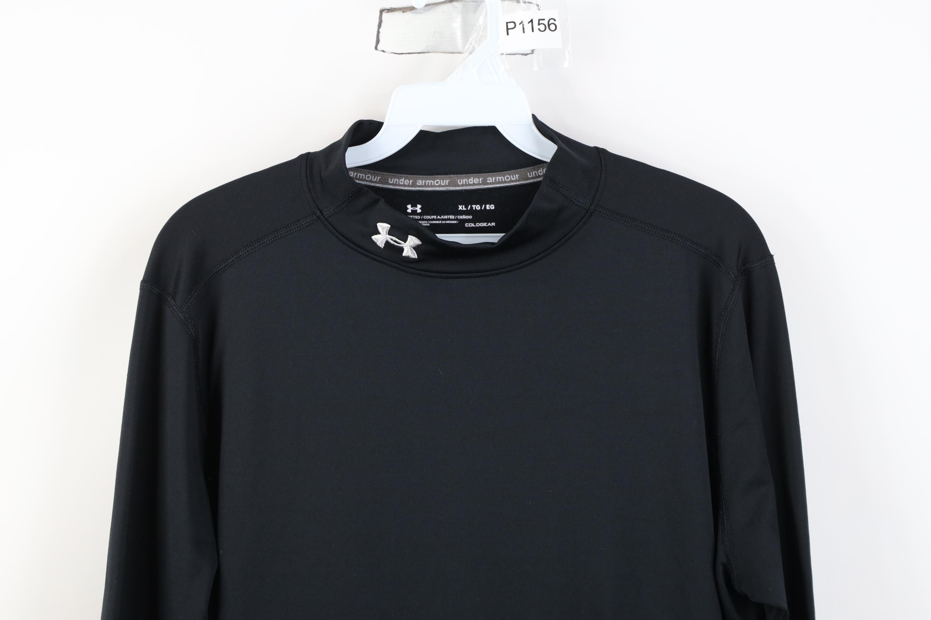 Under Armour Under Armour Compression Mock Neck Long Sleeve T-Shirt Black Size US XL / EU 56 / 4 - 2 Thumbnail