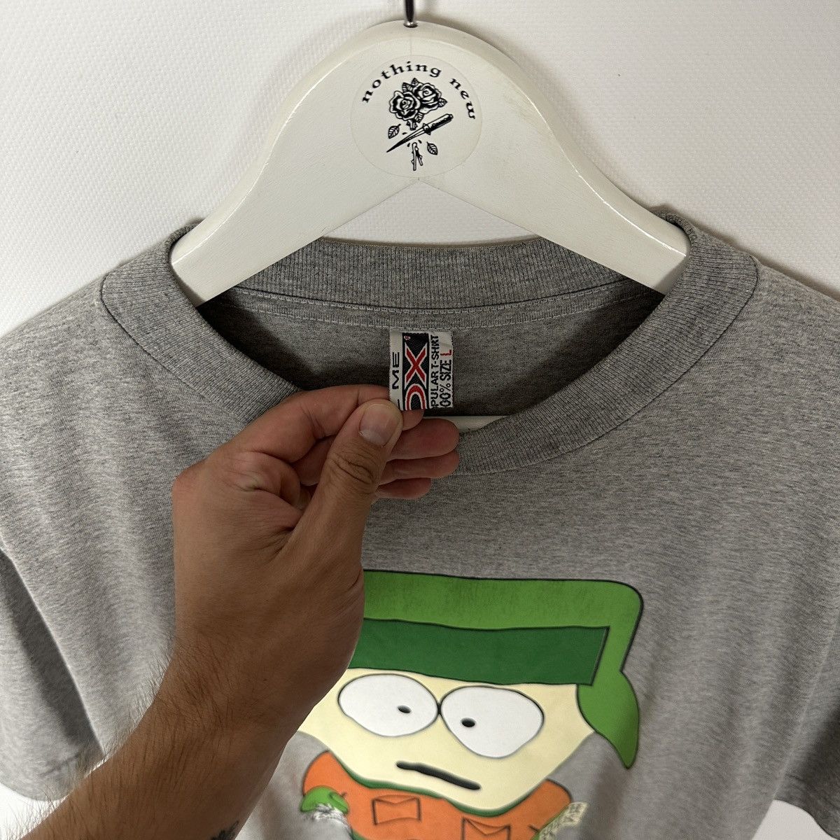 Vintage Vintage 90s South Park Kyle Broflovski tee Humor Cartoon y2k Size US L / EU 52-54 / 3 - 6 Thumbnail
