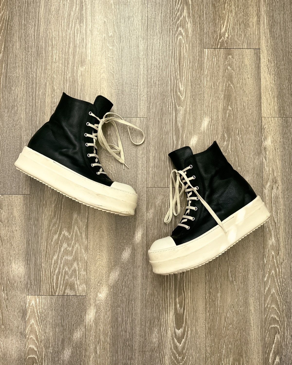 Rick Owens Rick Owens Black Temple Mega Bumper Sneaker Size EU 44 US 11 Size US 11 / EU 44 - 1 Thumbnail
