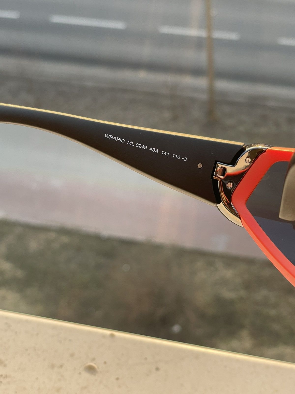 Moncler Moncler Shield Sport Sunglasses - Bright Orange Rick Owens Size ONE SIZE - 4 Thumbnail