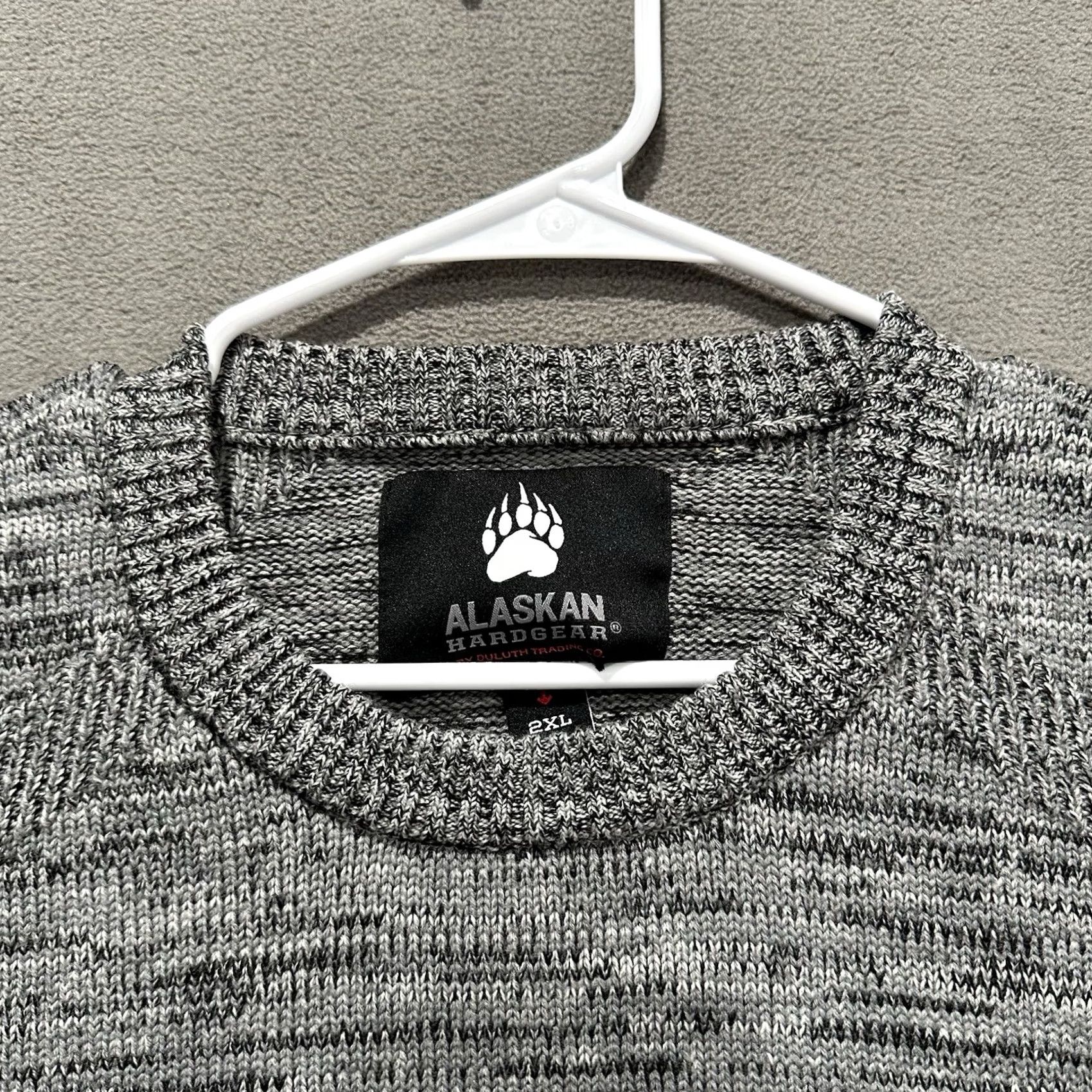 Vintage Alaskan Hardgear Sweater Mens 2XL Gray Merino Wool Crew Neck Wateroff Heather Size US XXL / EU 58 / 5 - 4 Thumbnail