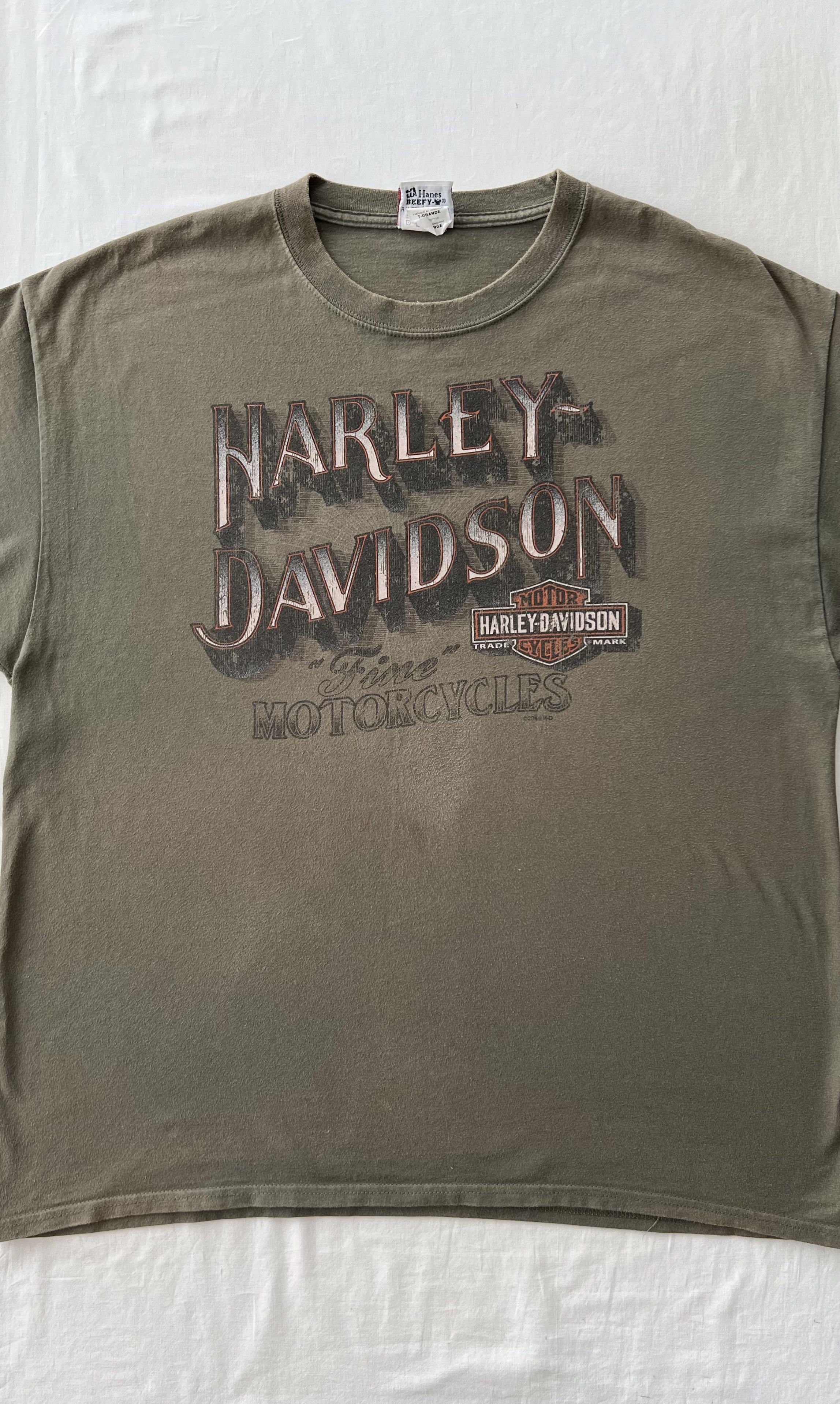 Harley Davidson Vintage 2014 Harley Davidson Motorcycle Snake T-shirt Size US XL / EU 56 / 4 - 5 Thumbnail