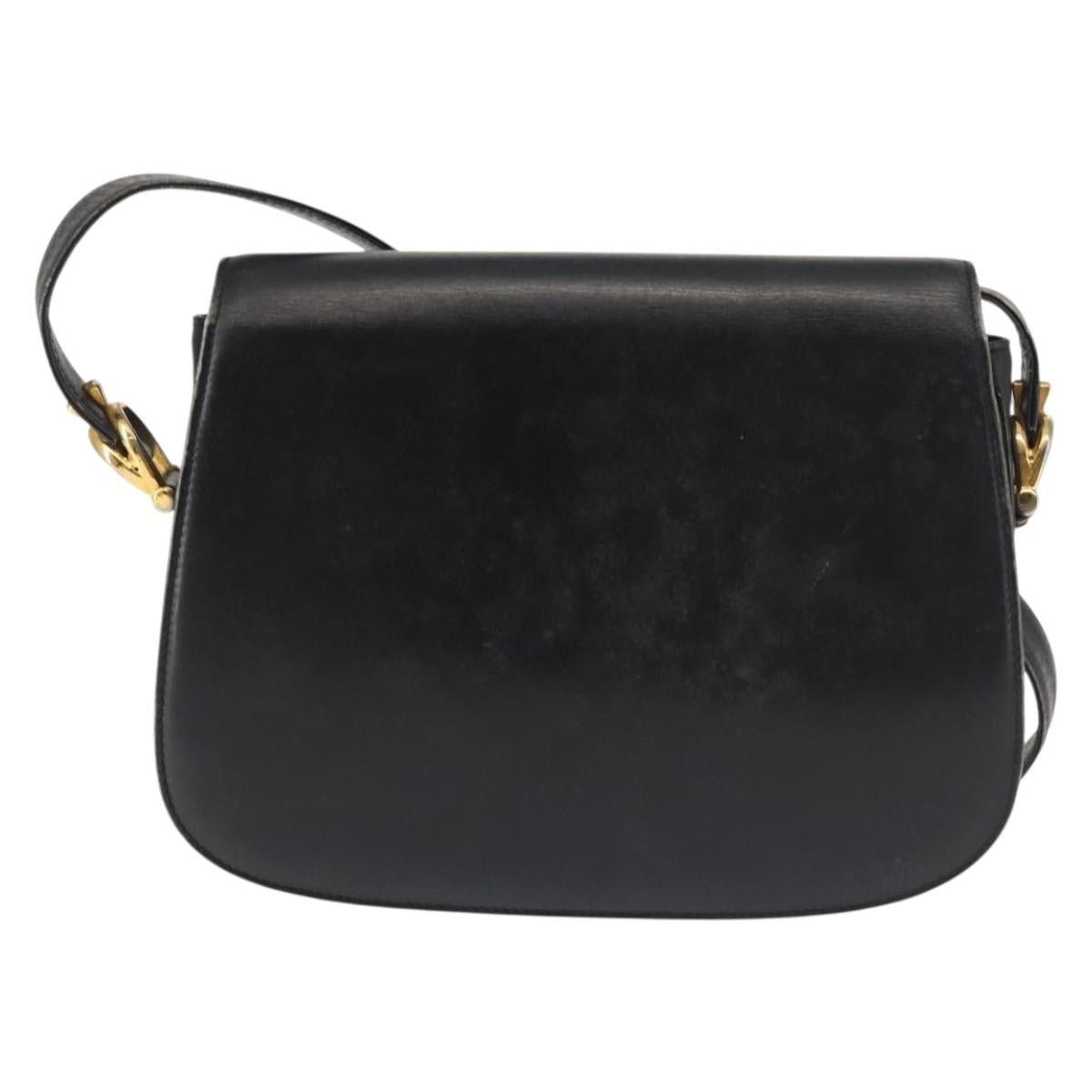 Gucci GUCCI Shoulder Bag Leather Navy Gold Size ONE SIZE - 3 Thumbnail