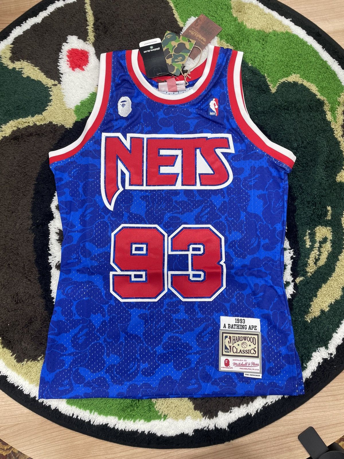 Bape × Mitchell & Ness BAPE M&N NETS JERSEY TANKTOP Size US M / EU 48-50 / 2 - 1 Thumbnail