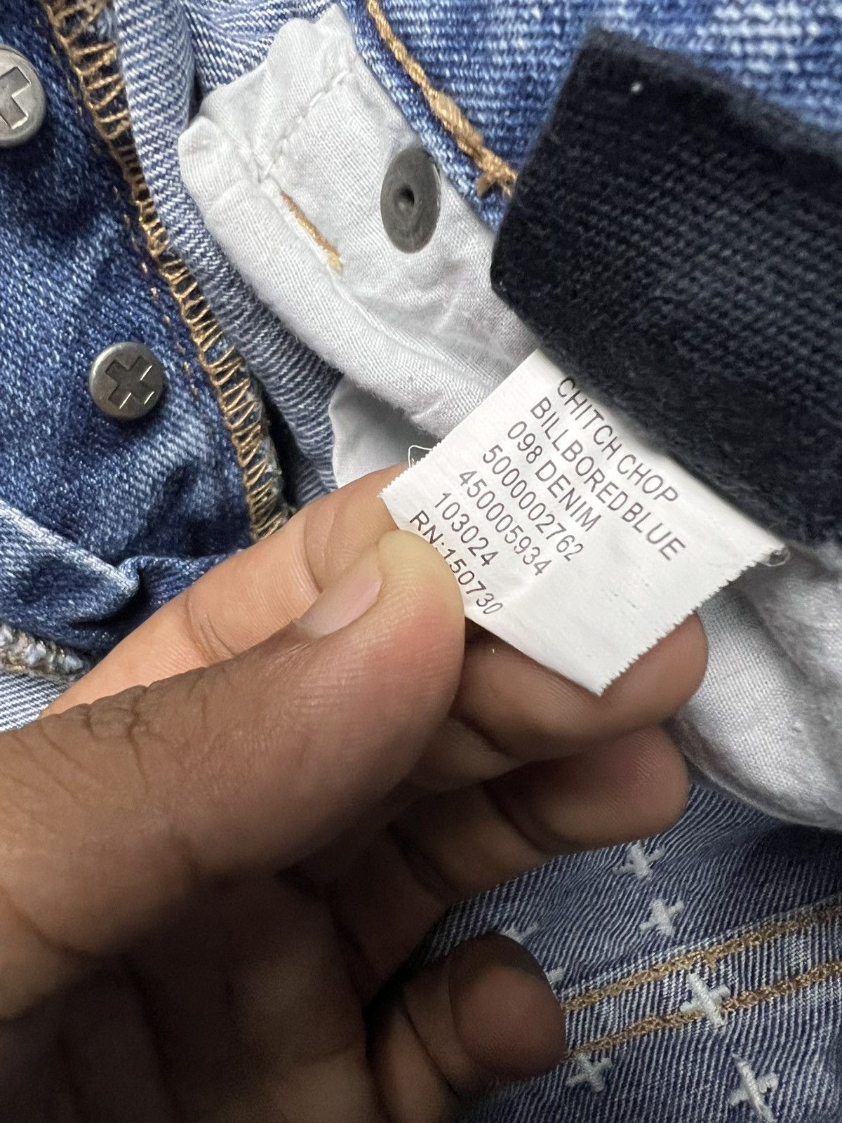 Yasuyuki Ishii Ksubi(Tsubi)CHITCH CHOP Billbored Blue Distressed Jeans (43) Size US 28 / EU 44 - 12 Thumbnail