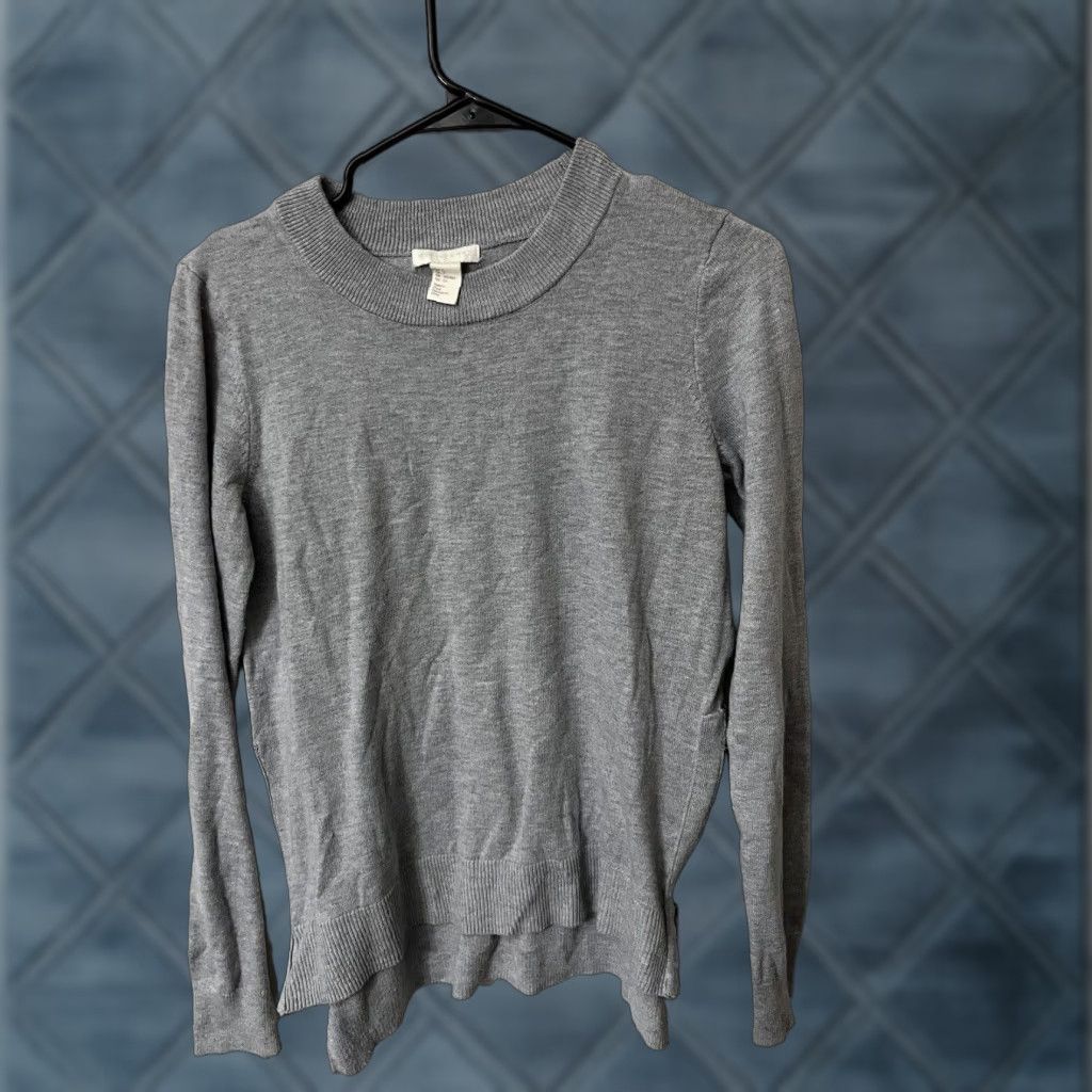 H&M VINTAGE H&M Conscious Womens Sweater Knit Gray Long Sleeve Crew Neck Small Pullover 90s Womens Size S / US 4 / IT 40 - 1 Thumbnail