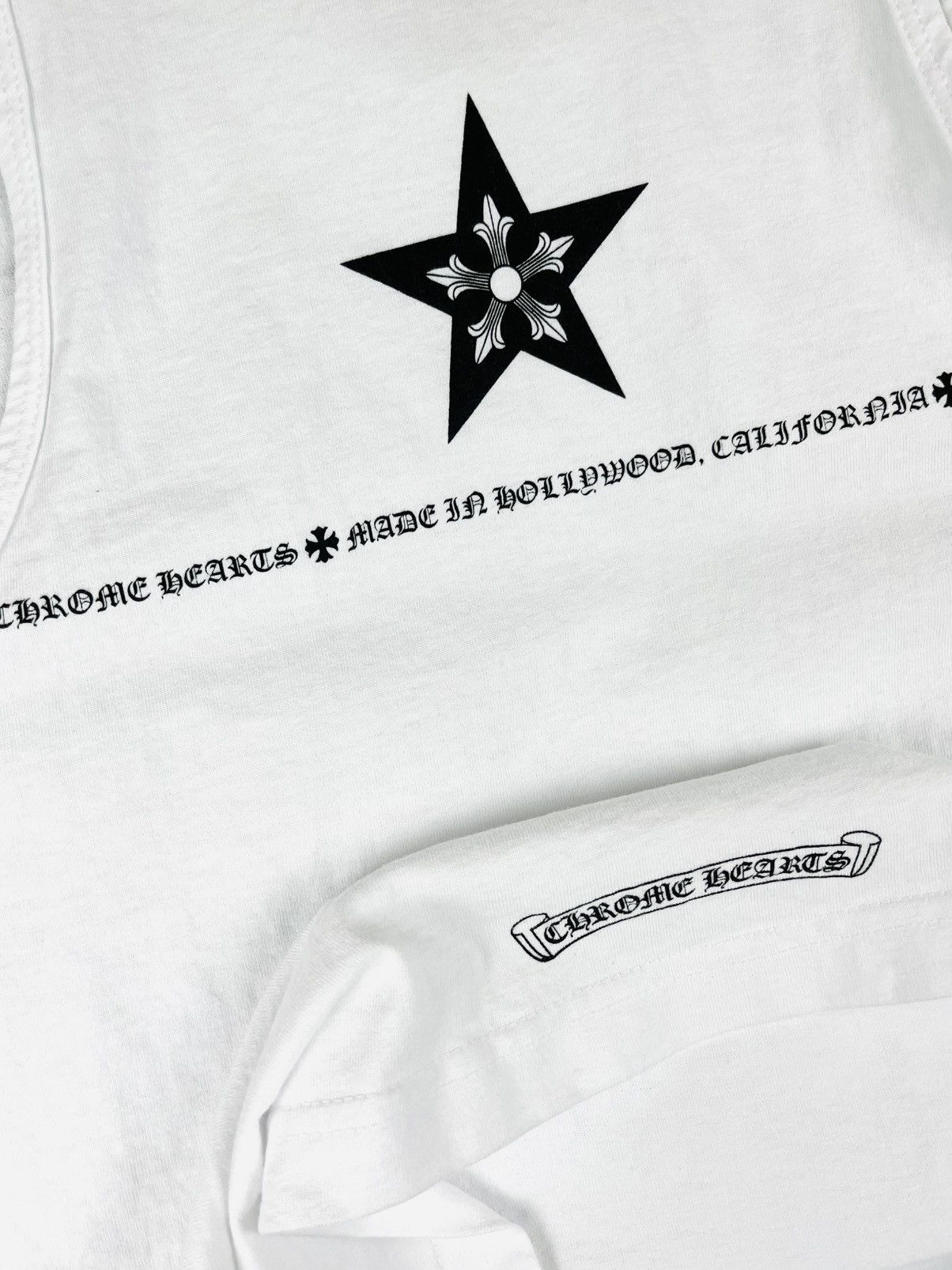 Chrome Hearts Chrome Hearts Made In Hollywood Star Tank Top White Size US S / EU 44-46 / 1 - 3 Thumbnail