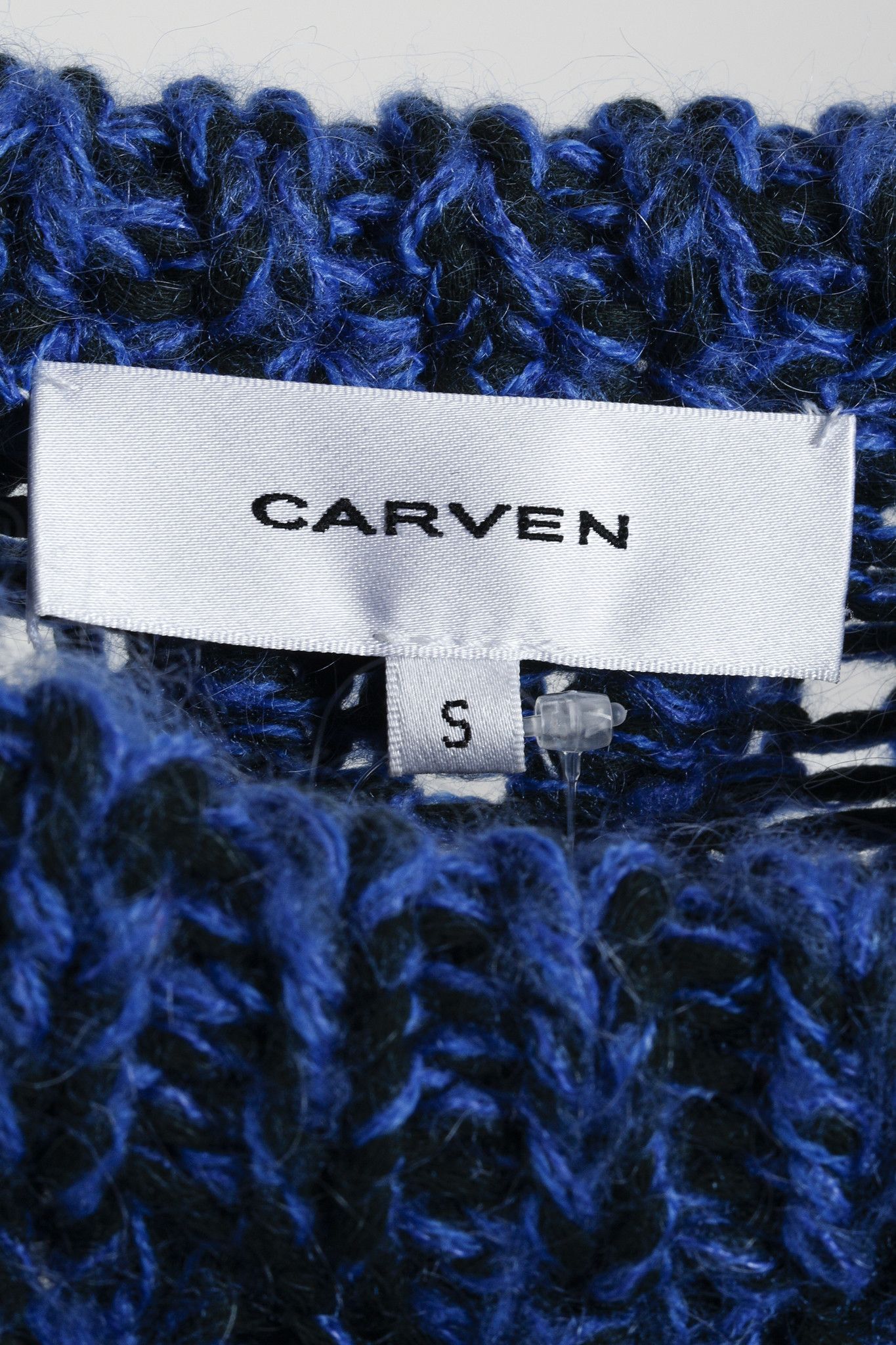 Carven Carven Chunky Cable Knit Black Blue Sweater Size S / US 4 / IT 40 - 4 Thumbnail